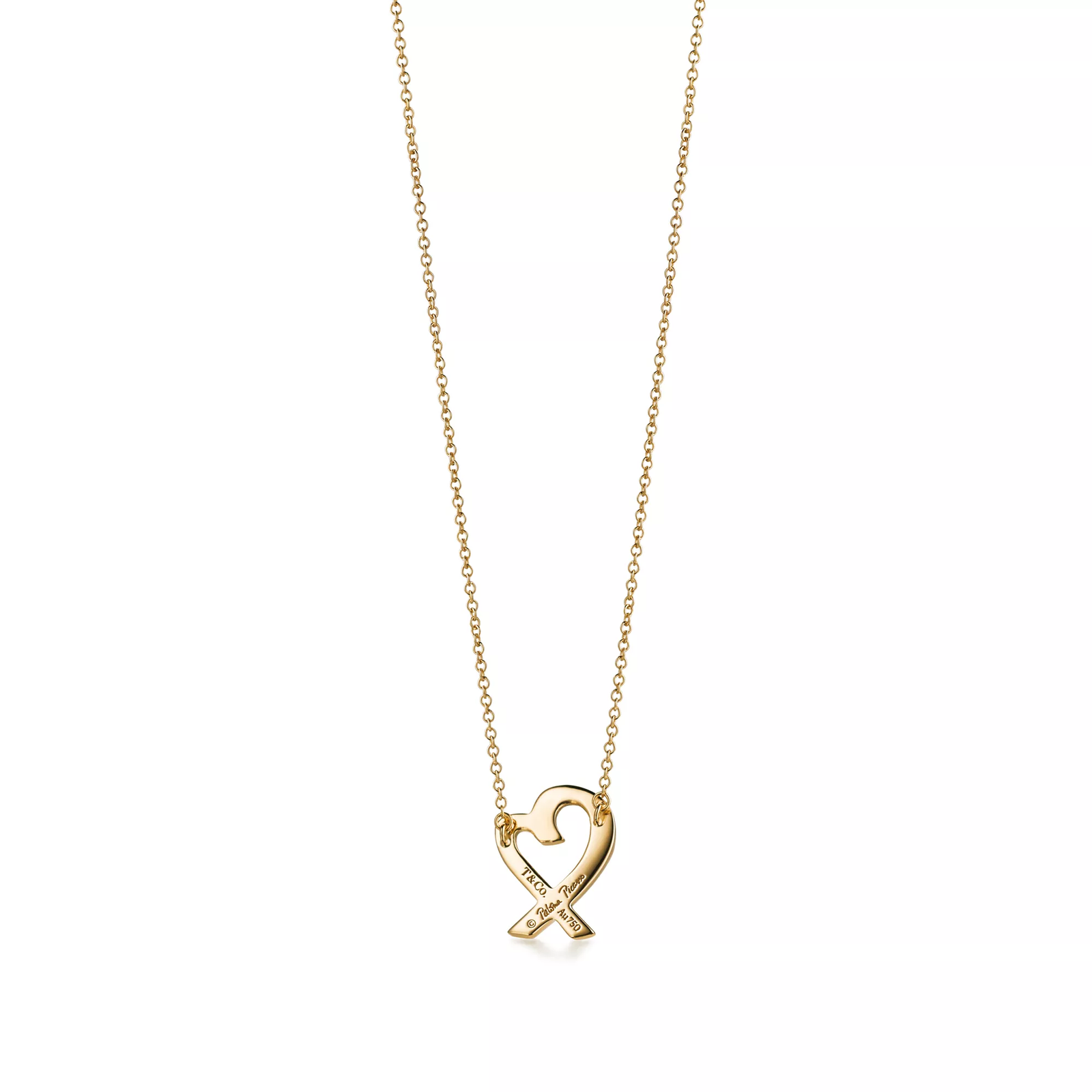Loving Heart Small Pendant in Yellow Gold