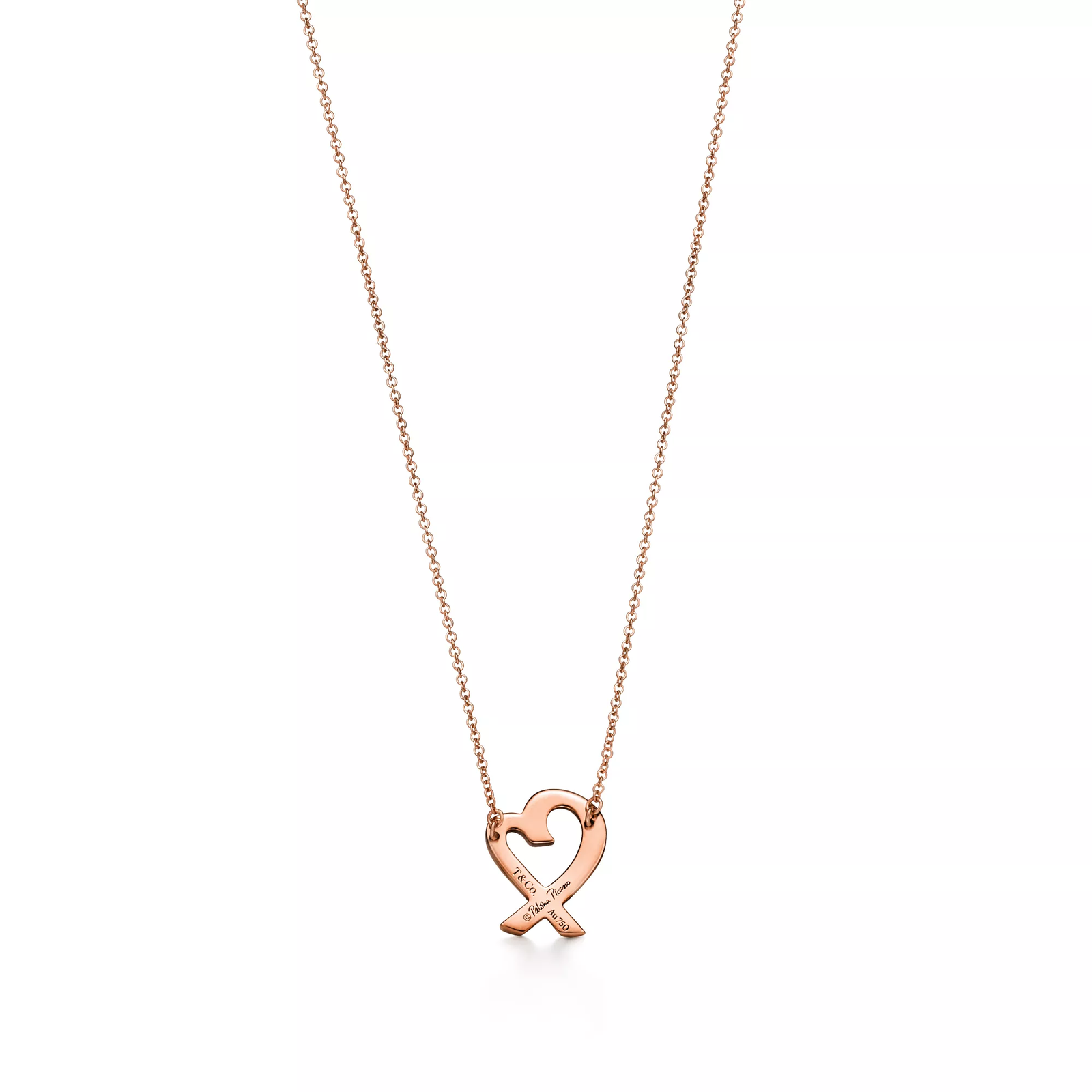 Loving Heart Small Pendant in Rose Gold