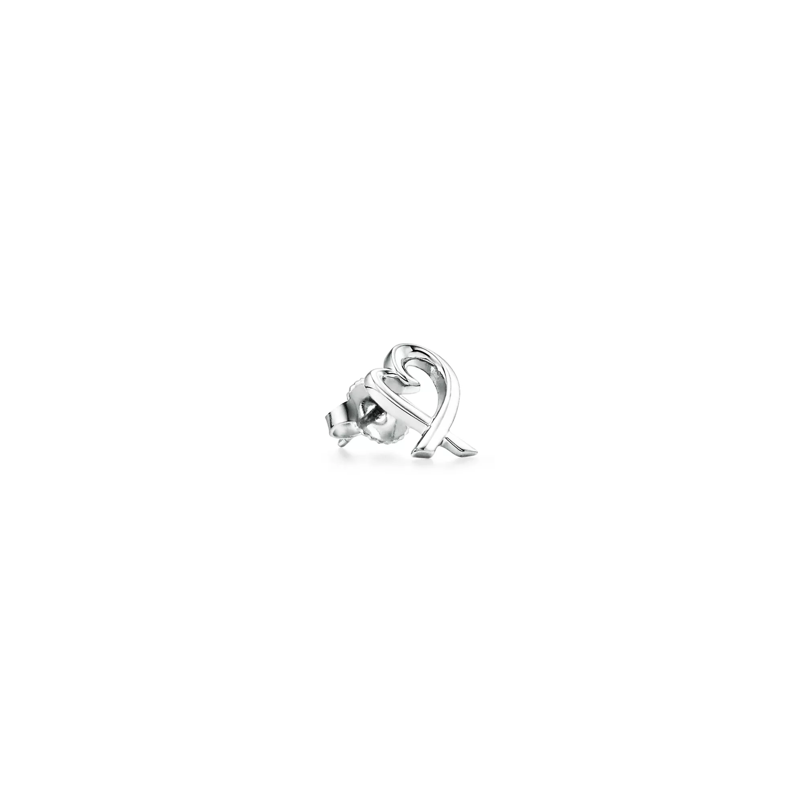 Loving Heart Mini Stud Earrings  in Sterling Silver