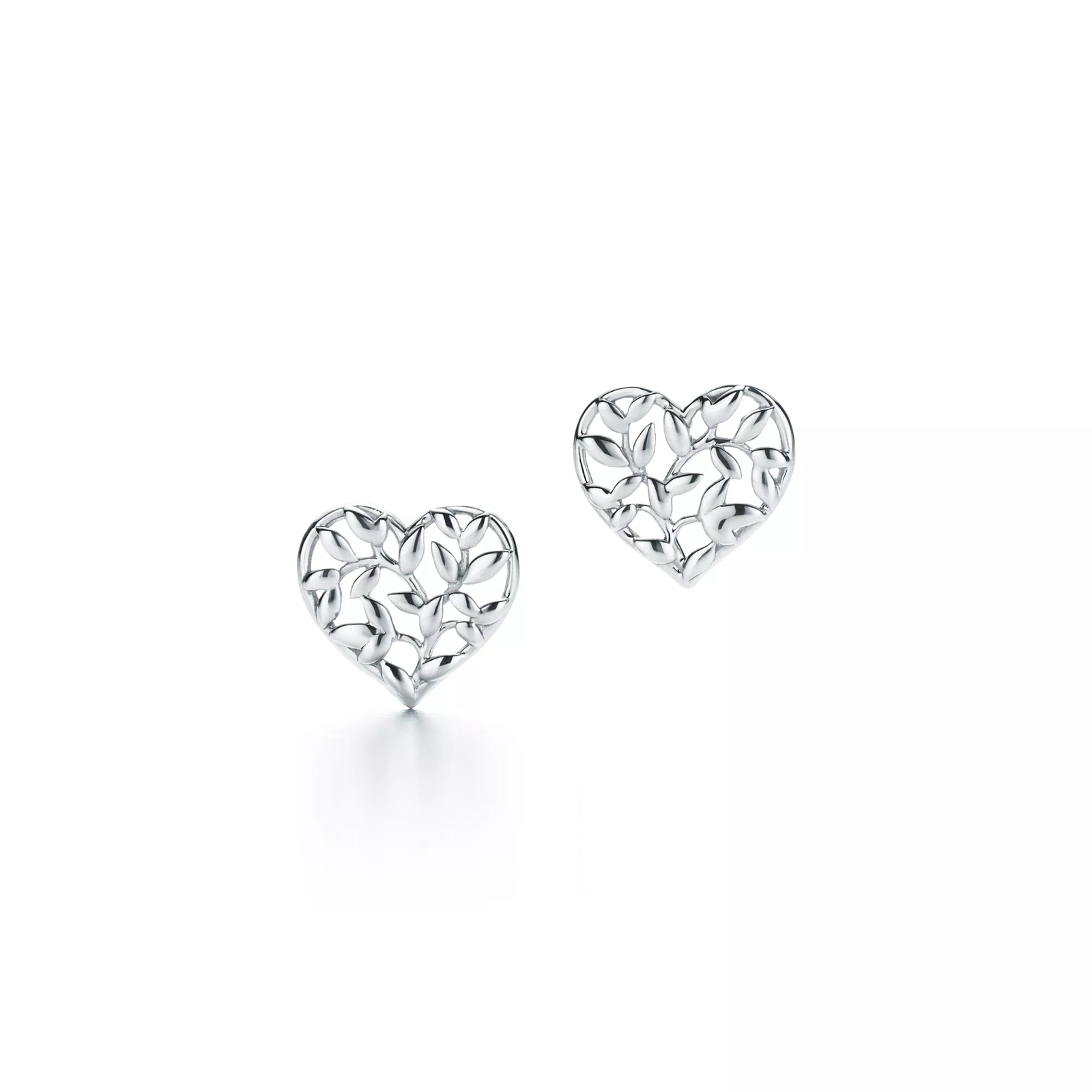 Olive Leaf Heart Earrings