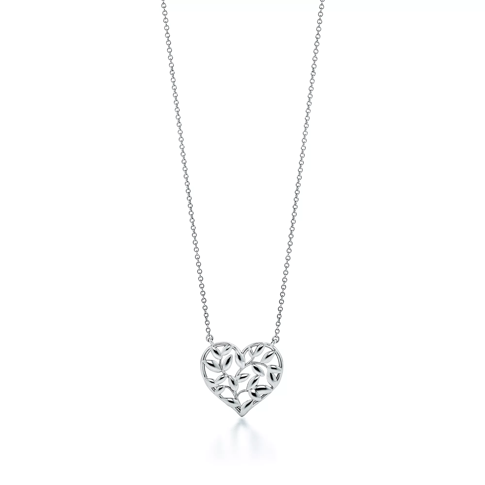 Olive Leaf Heart Pendant
