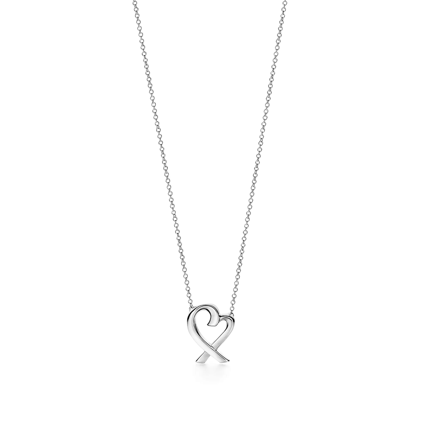 Loving Heart Small Pendant in Sterling Silver