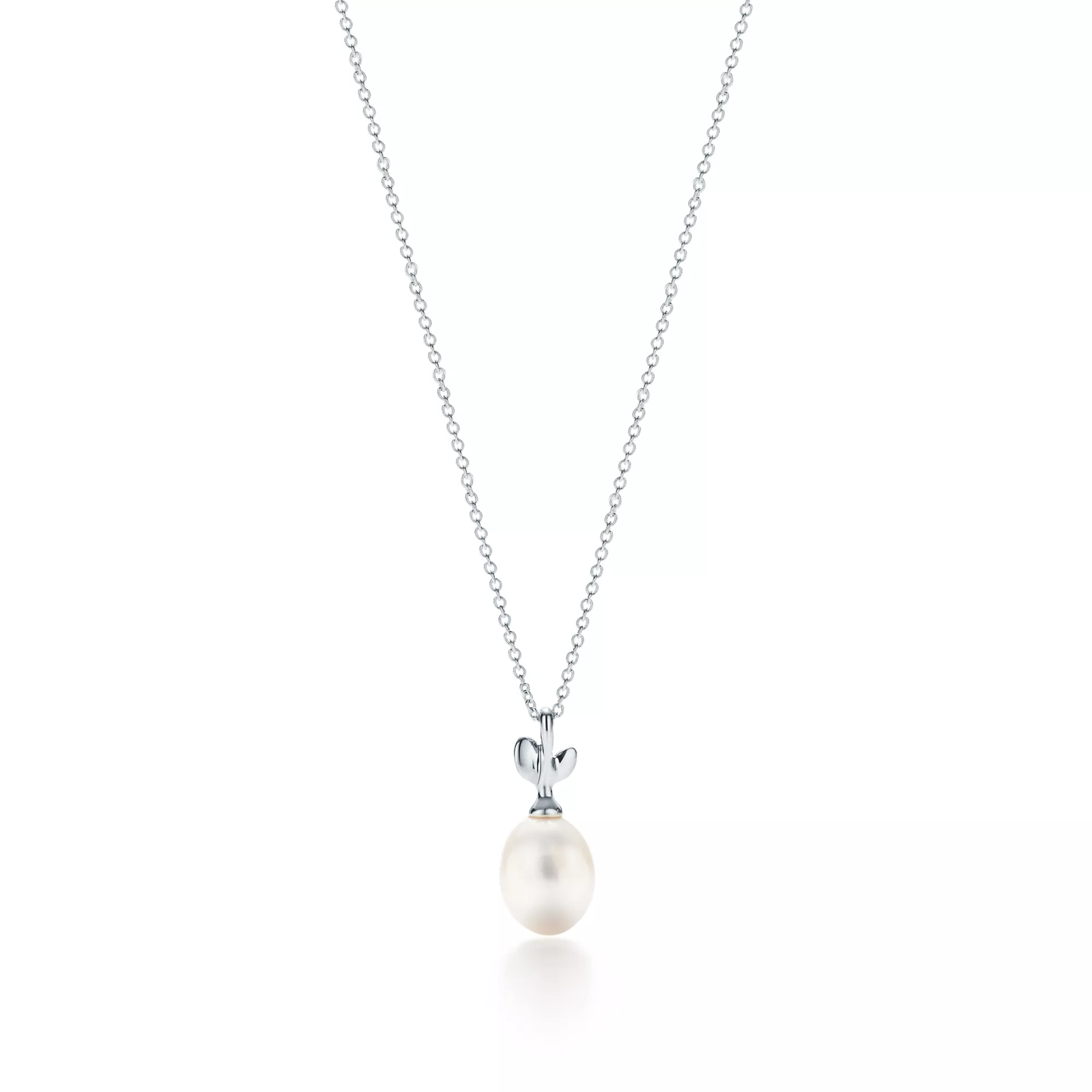 Olive Leaf Pearl Pendant
