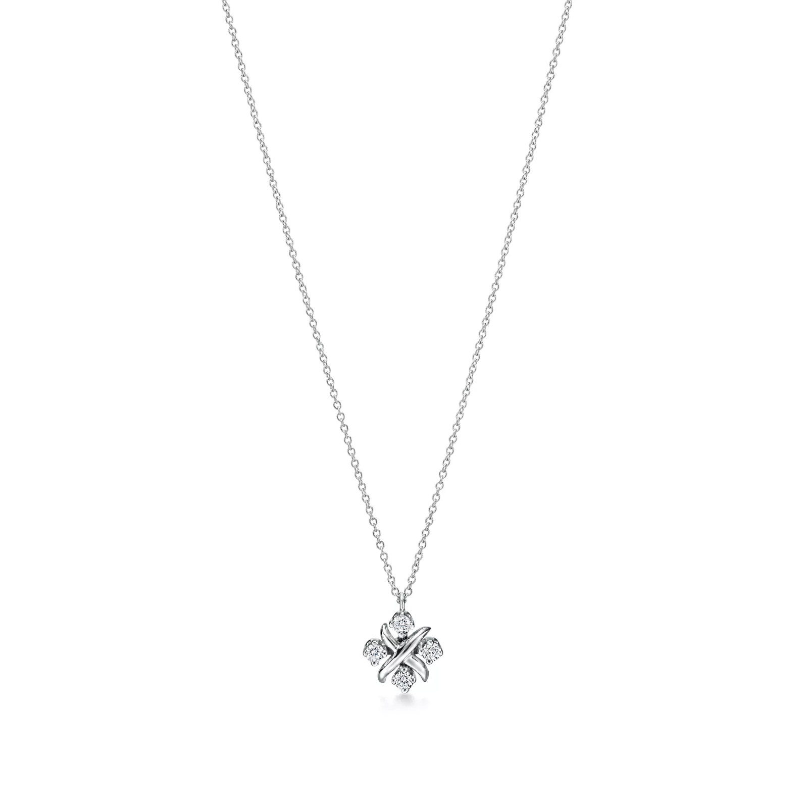 Pendant in Platinum with Diamonds