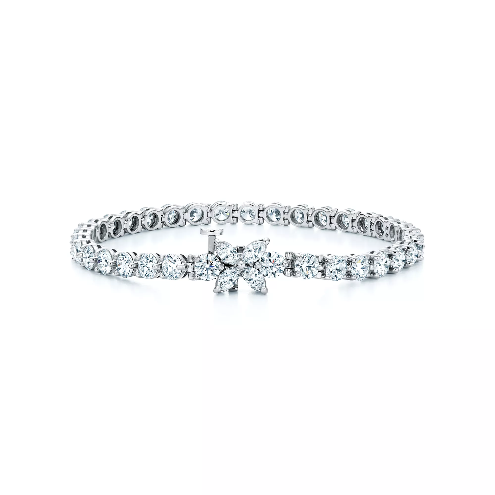 Tennis Bracelet in Platinum with Diamonds