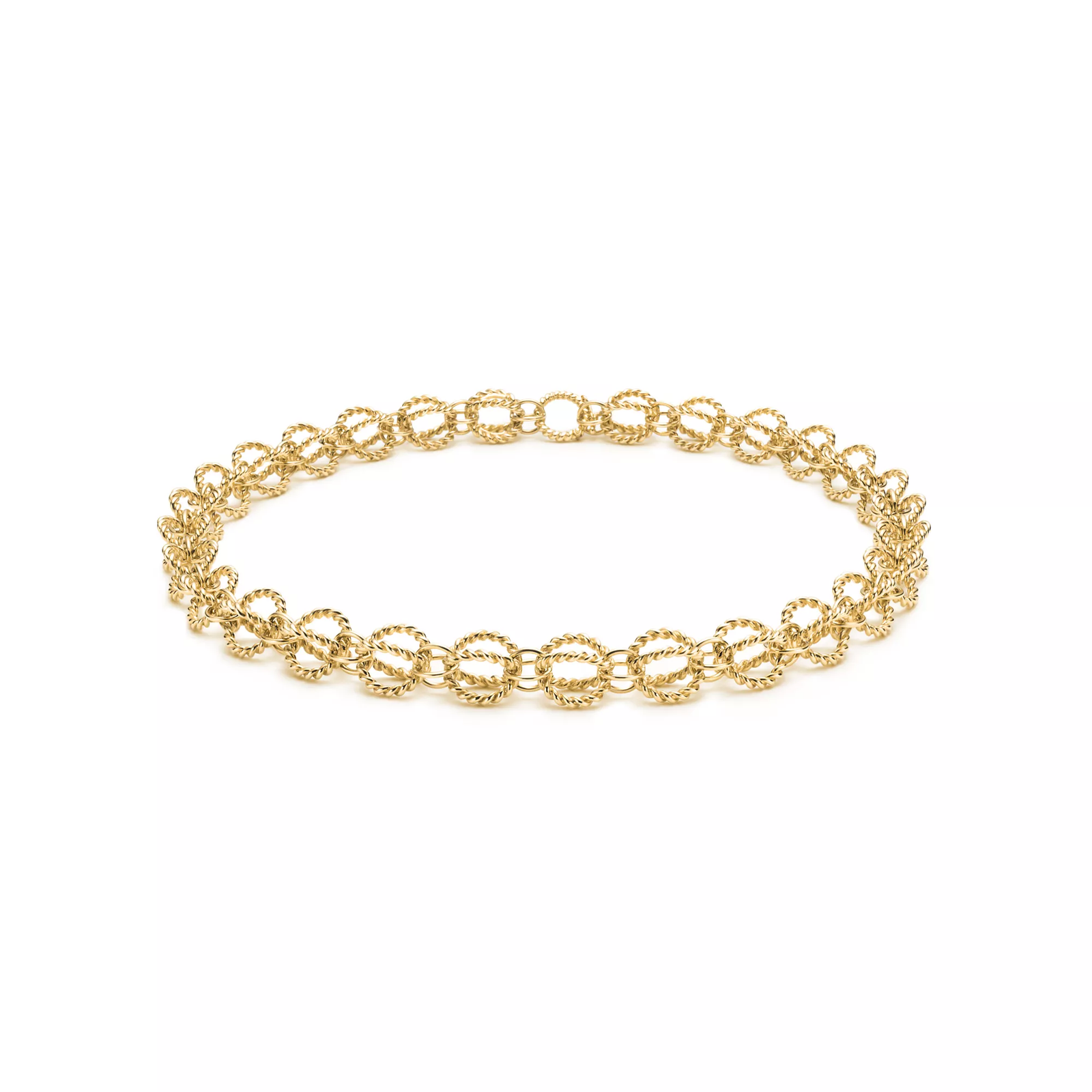 Circle Necklace in Yellow Gold