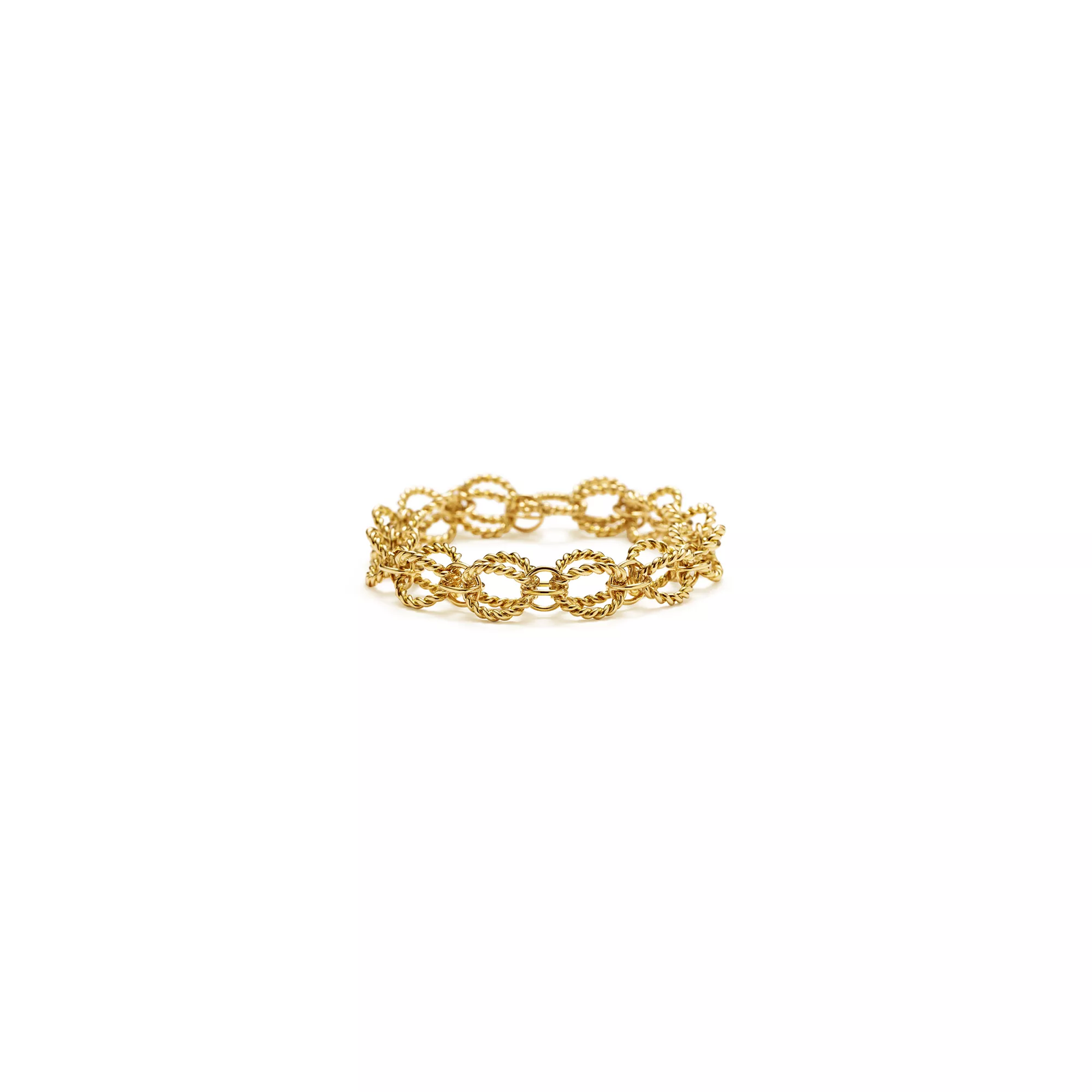 Circle Bracelet in Yellow Gold
