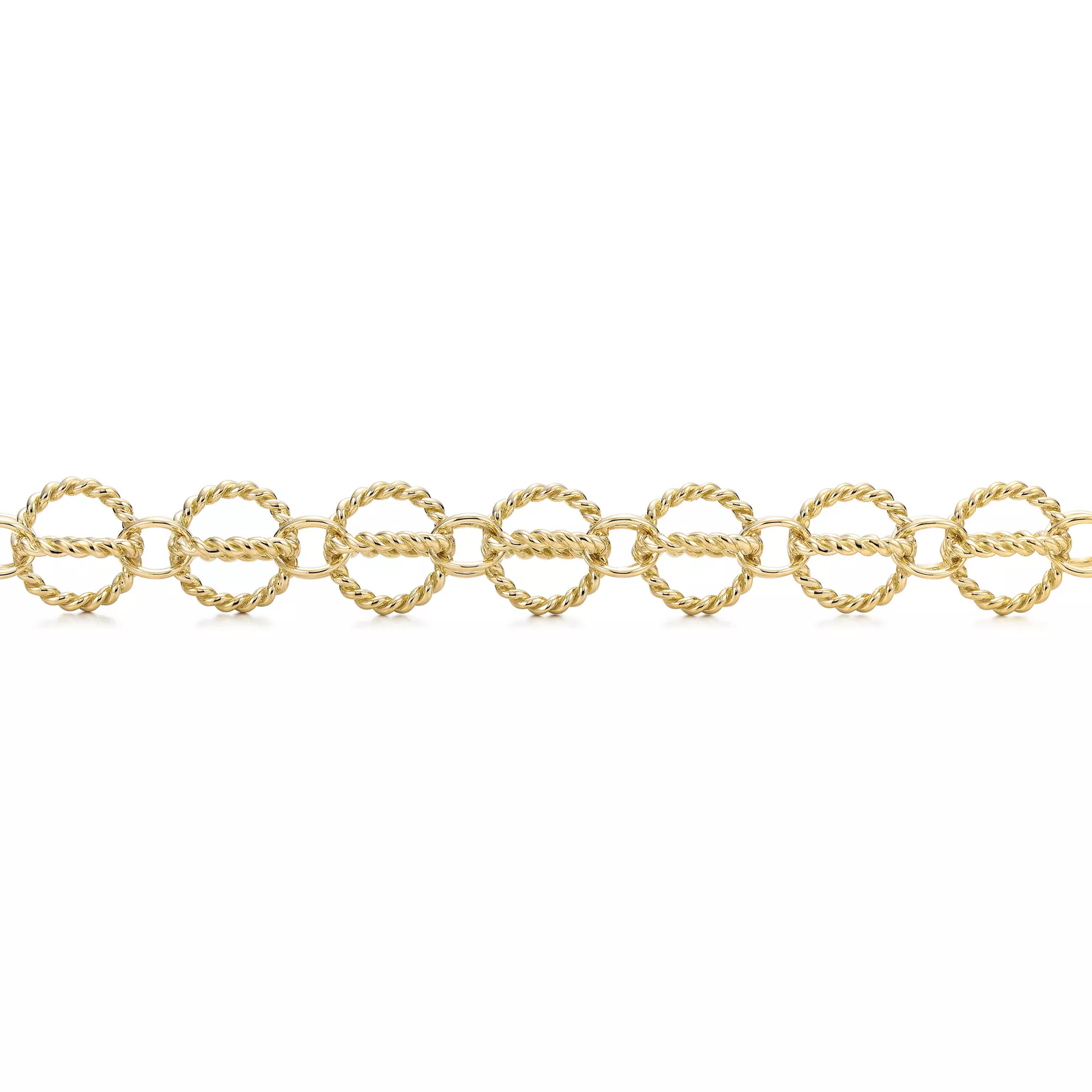 Circle Bracelet in Yellow Gold
