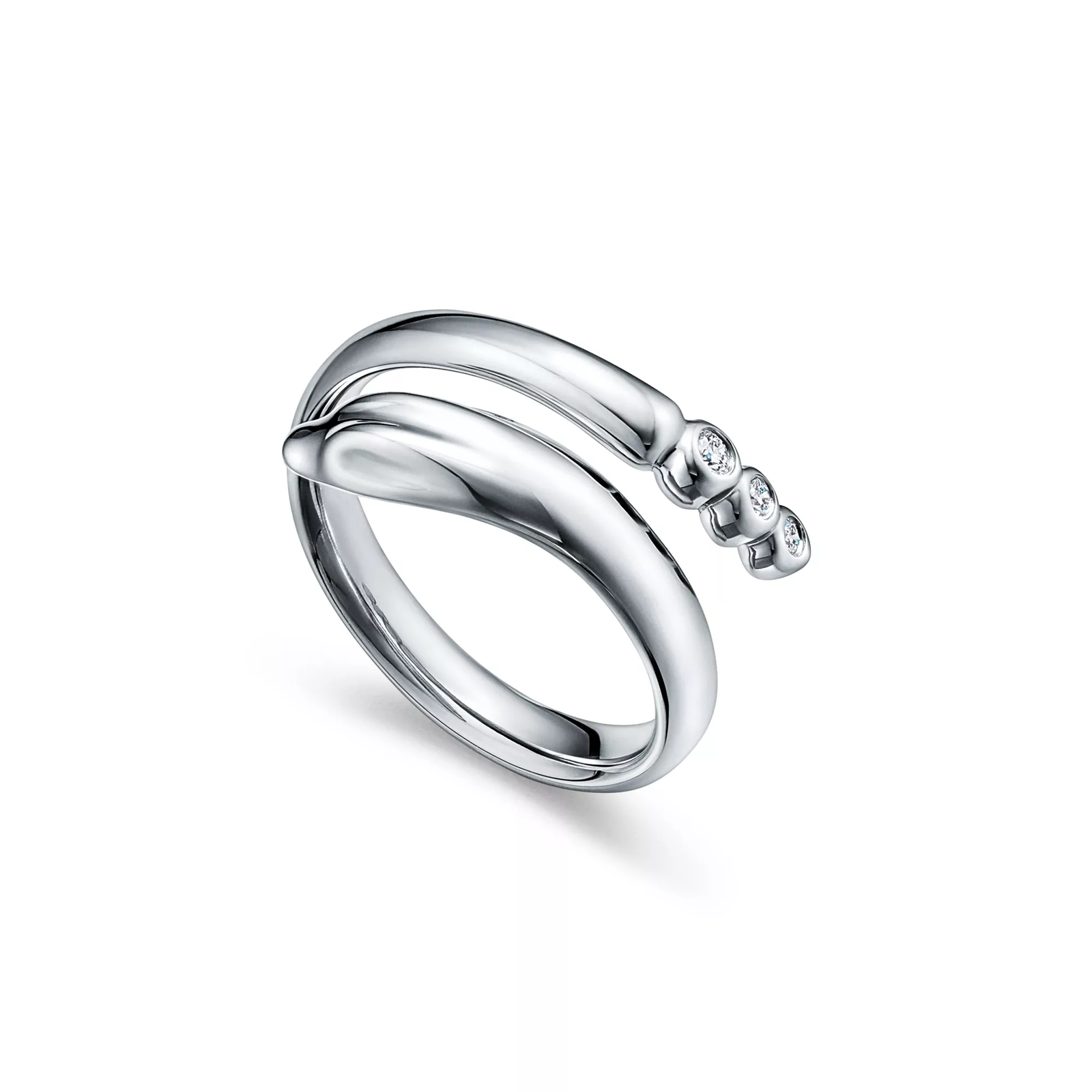 Snake Ring in Platinum