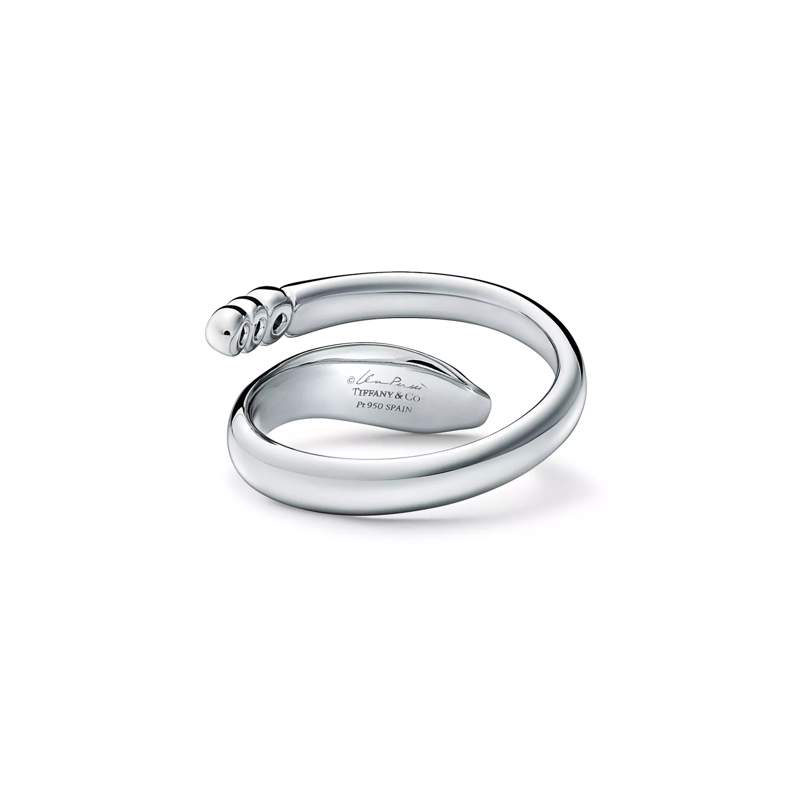 Snake Ring in Platinum