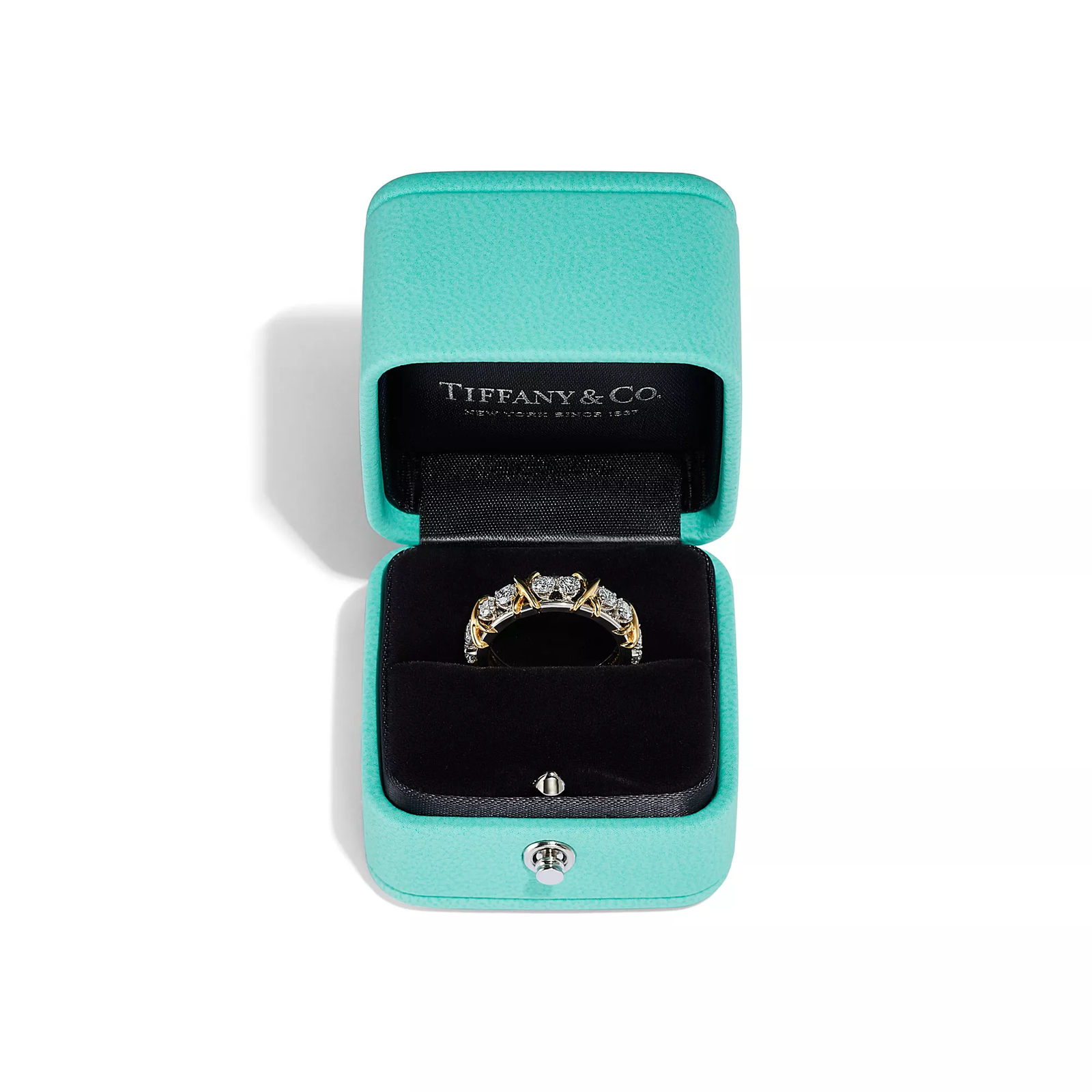 Ring in Platinum and Yellow Gold with Diamonds