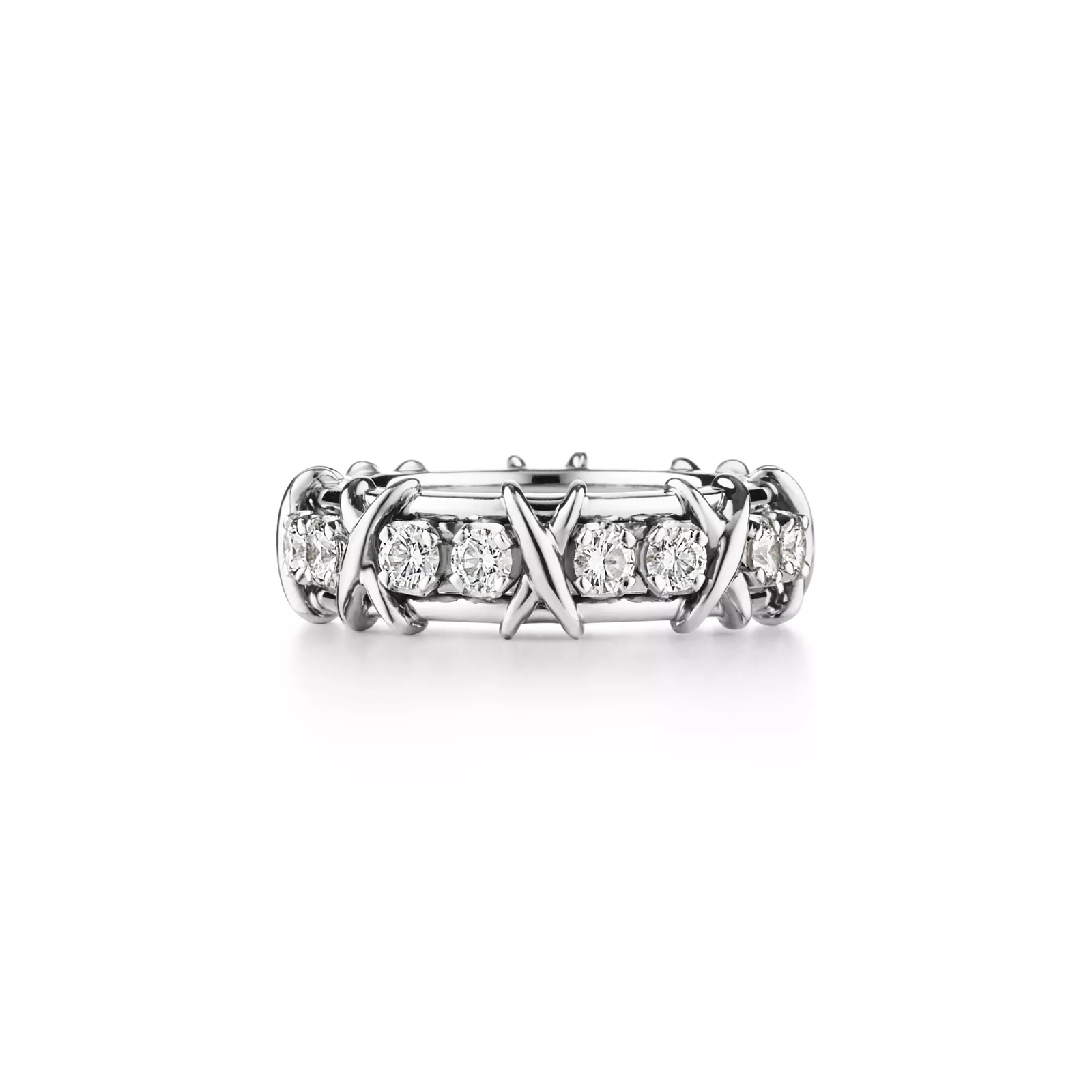 Ring in Platinum with Diamonds