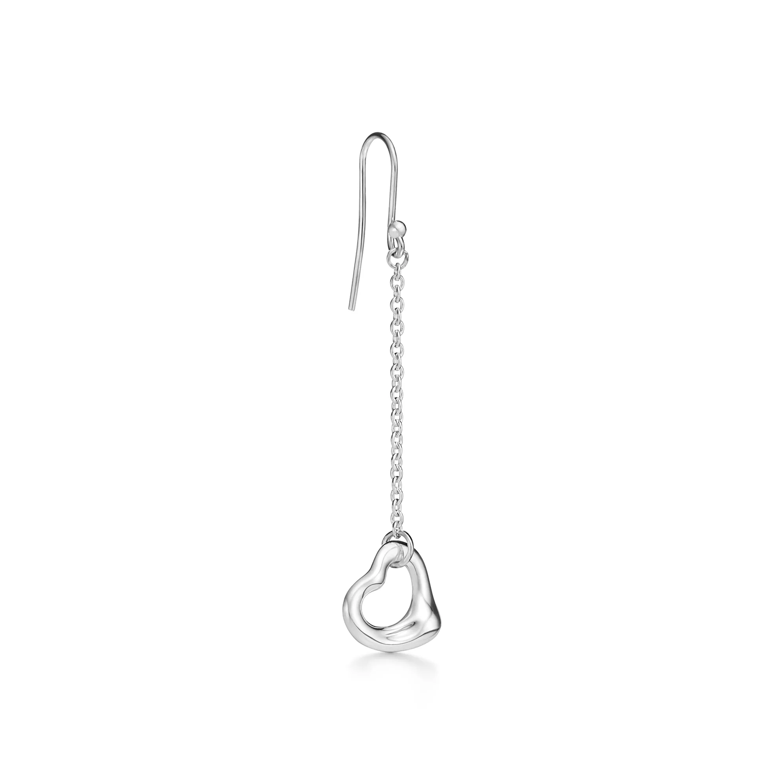 Open Heart Drop Earrings