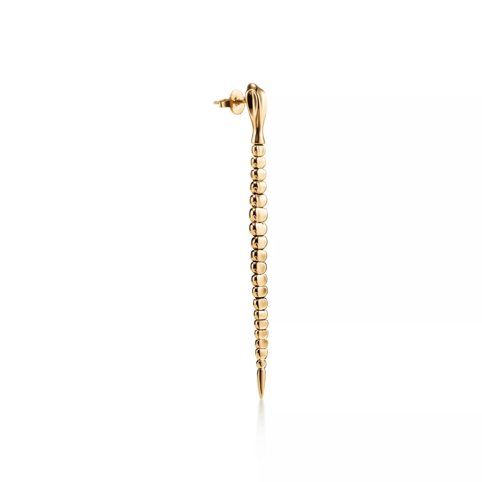 Snake Earrings in Yellow Gold