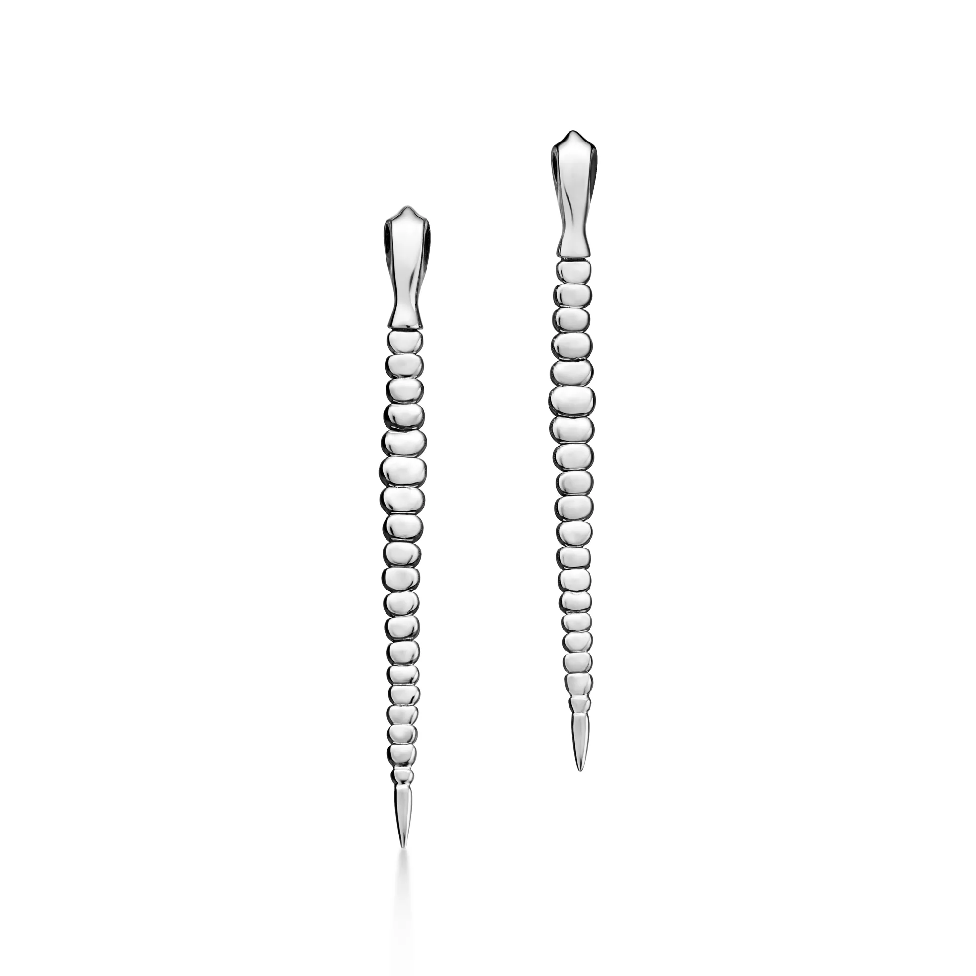Snake Earrings in Sterling Silver