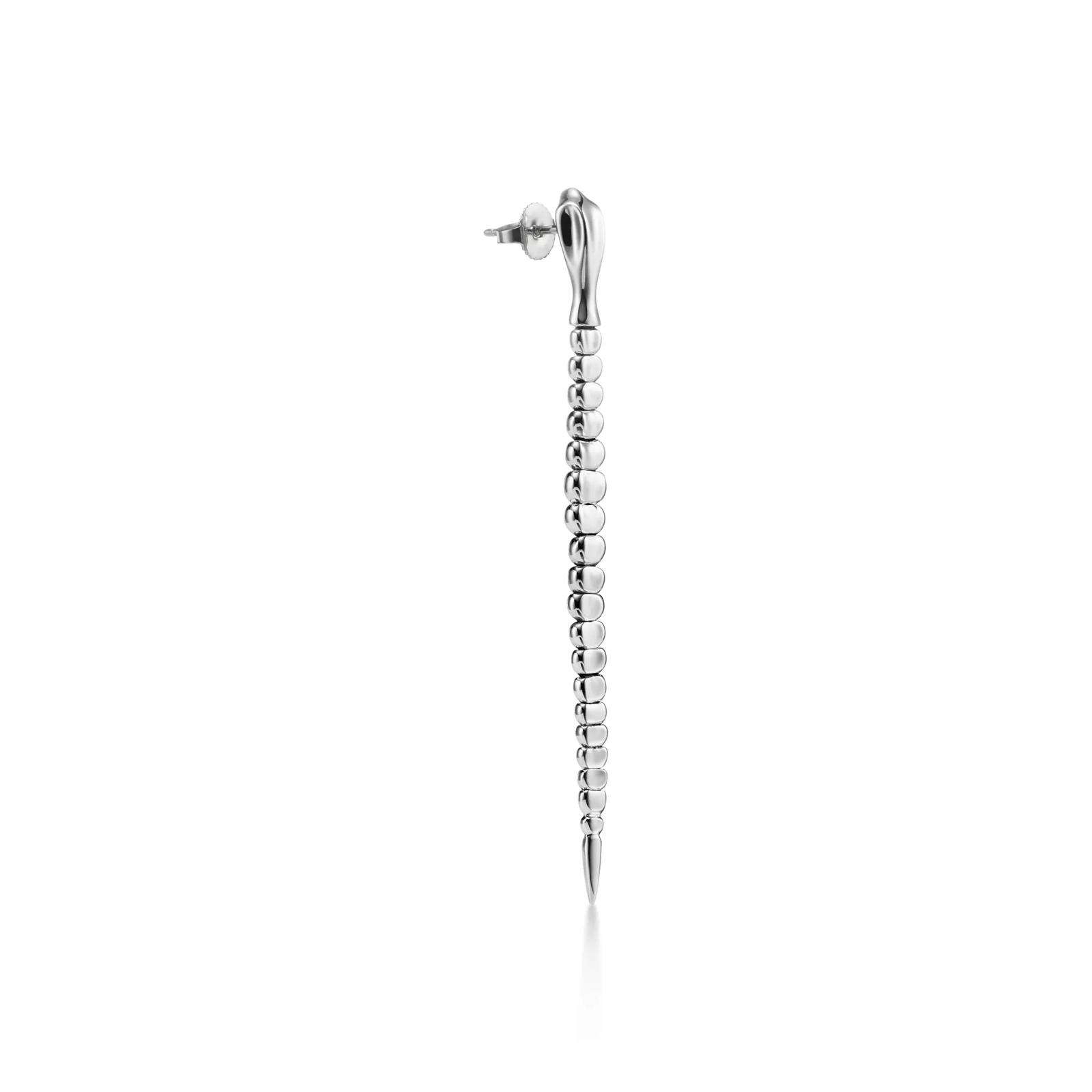 Snake Earrings in Sterling Silver