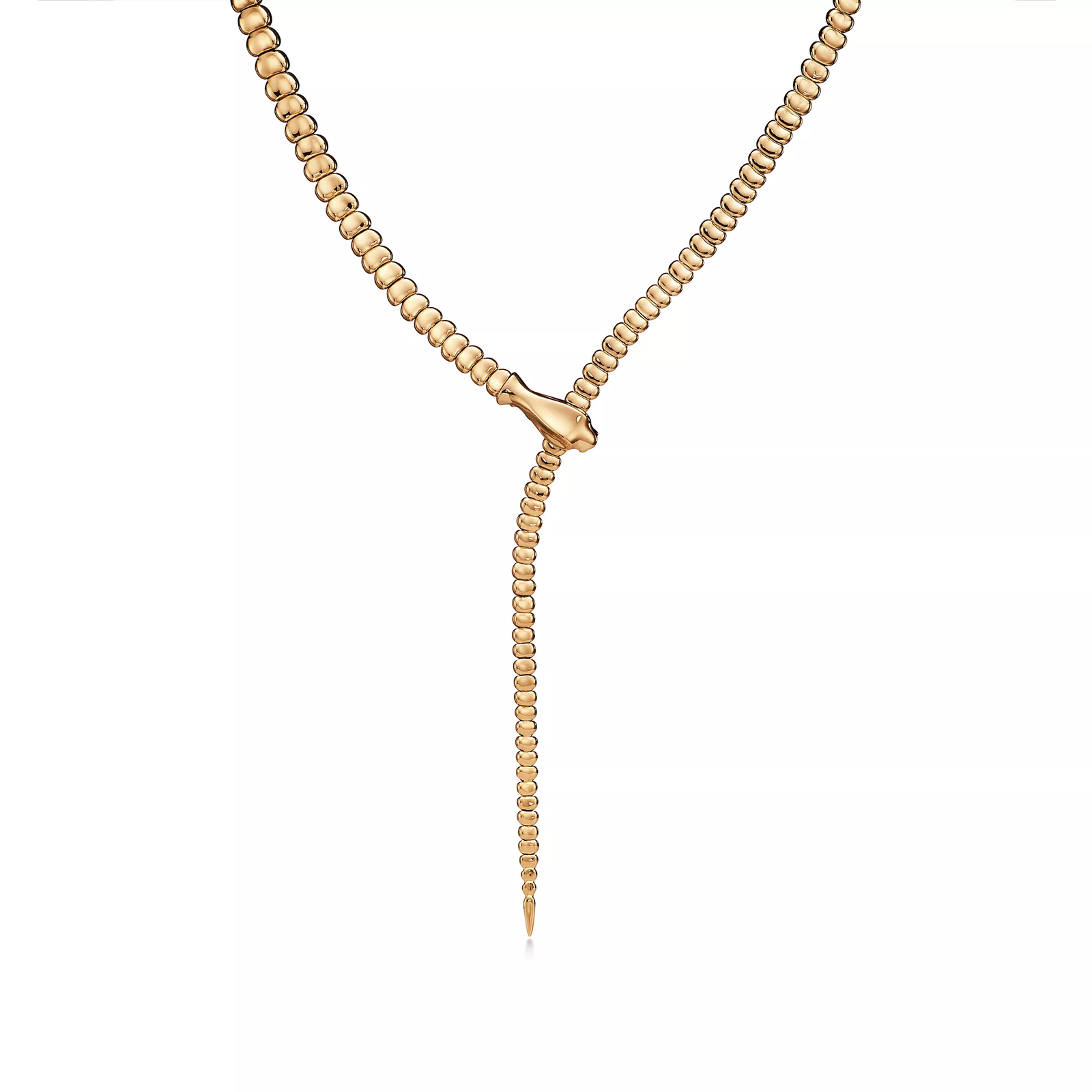 Snake Necklace in Yellow Gold