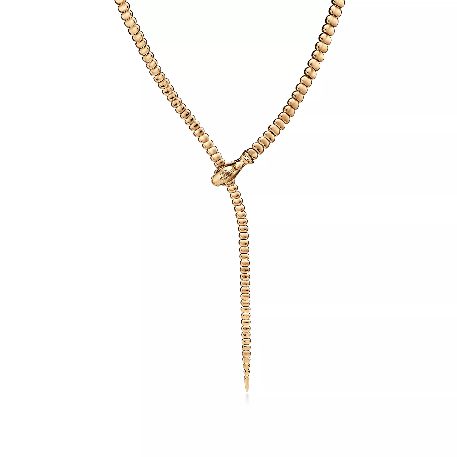 Snake Necklace in Yellow Gold