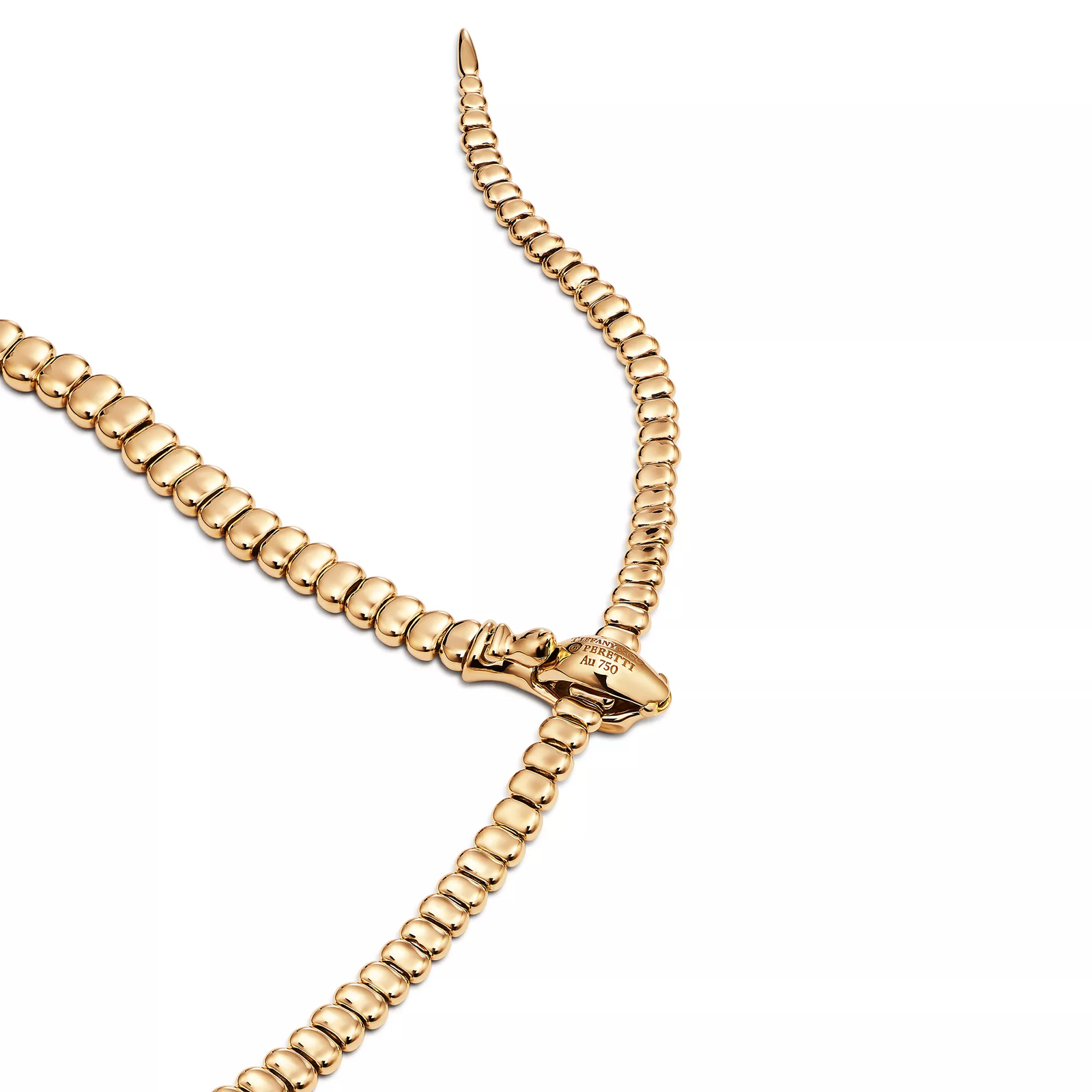Snake Necklace in Yellow Gold