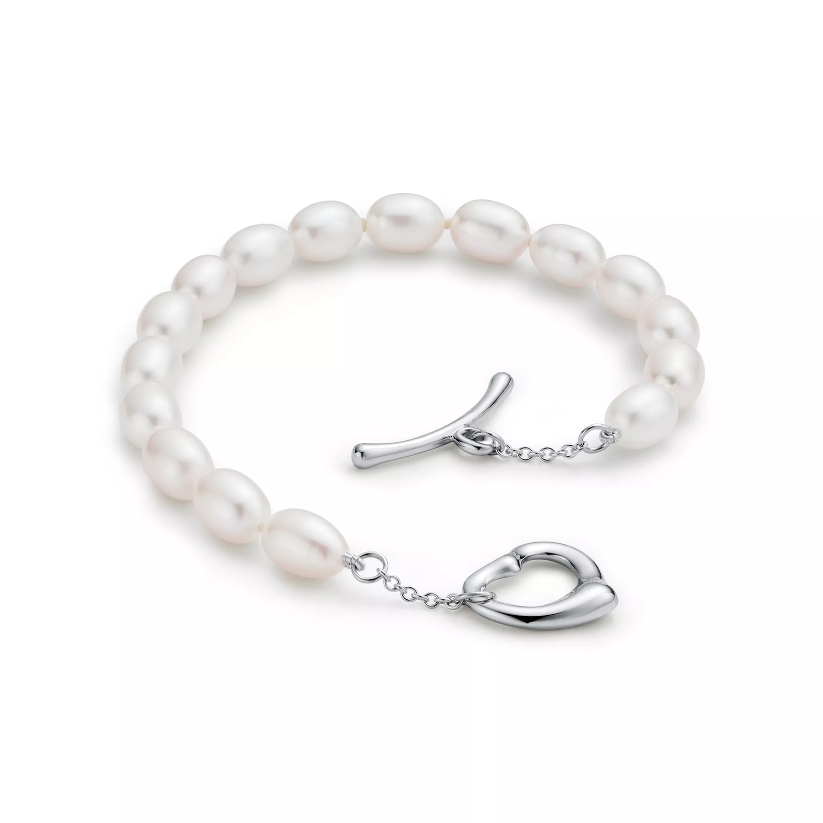 Open Heart Pearl Bracelet
