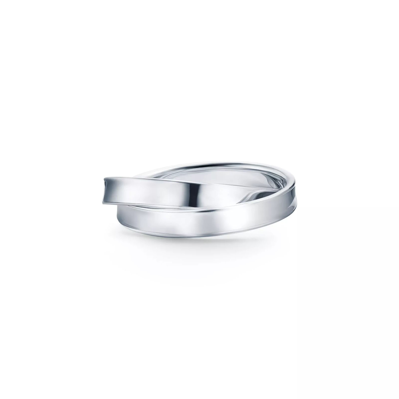 Interlocking Circles Ring in Silver