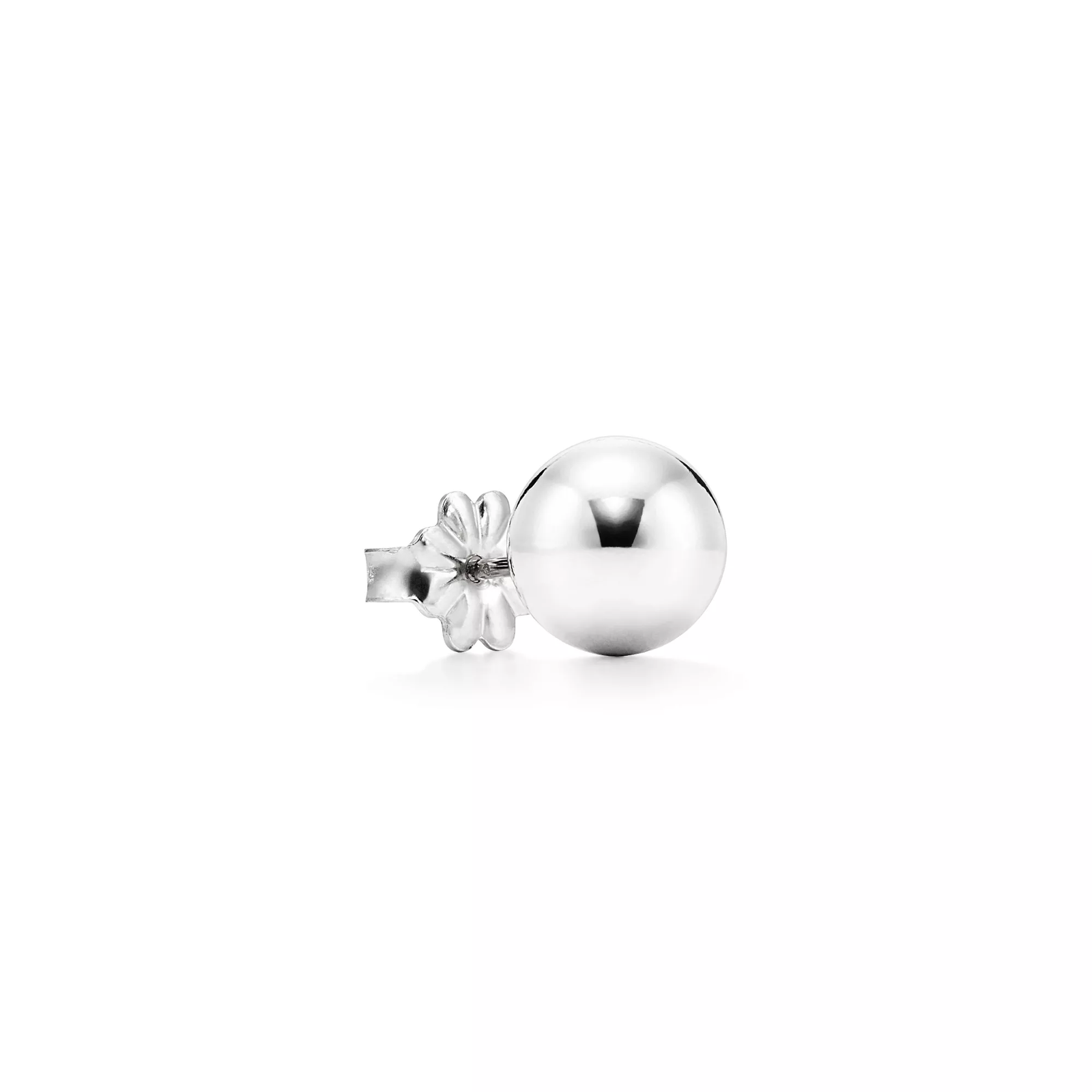 Ball Earrings in Silver, 8 mm