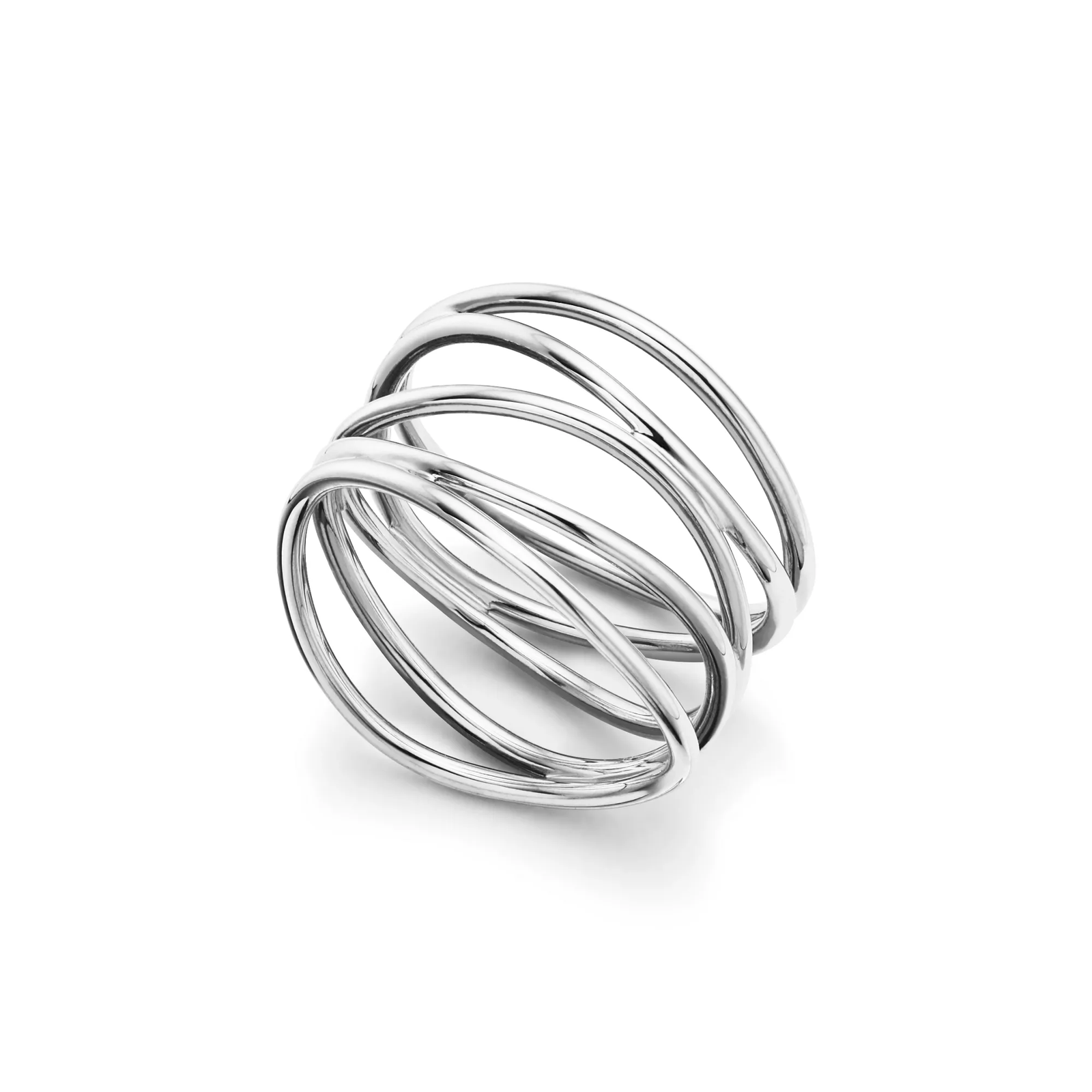 Wave Five-row Ring