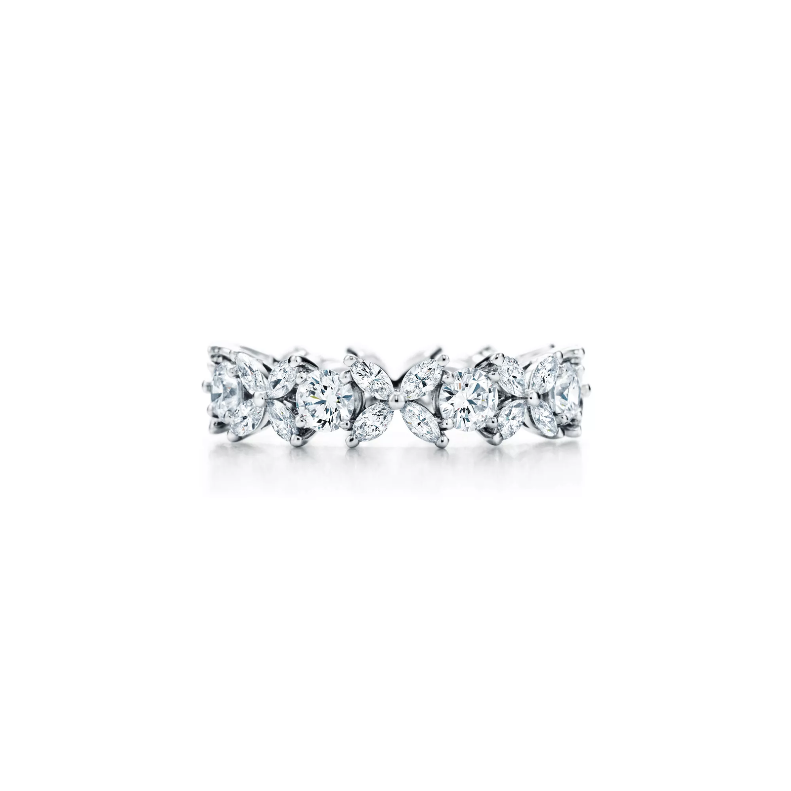 Alternating Ring in Platinum