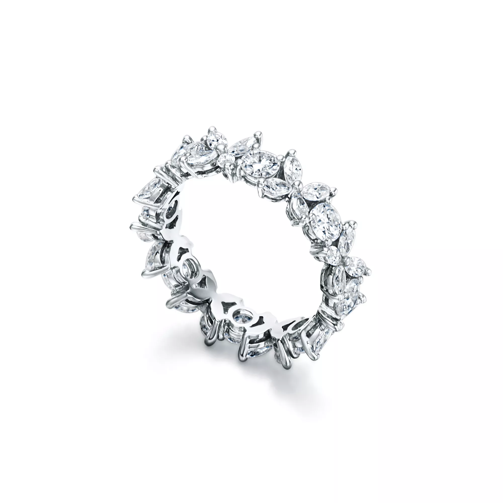 Alternating Ring in Platinum