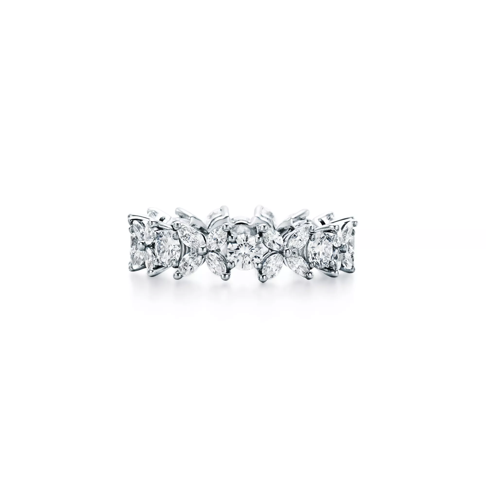 Alternating Ring in Platinum