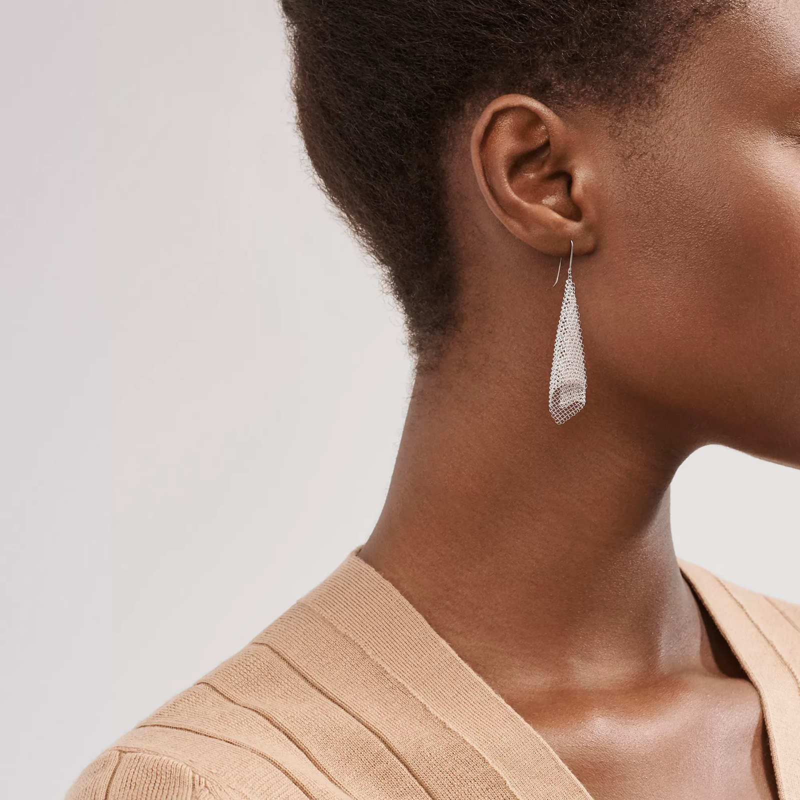 Mesh Scarf Earrings