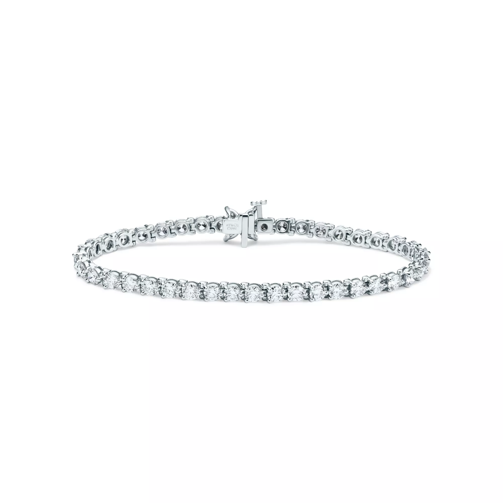 Tennis Bracelet in Platinum with Diamonds