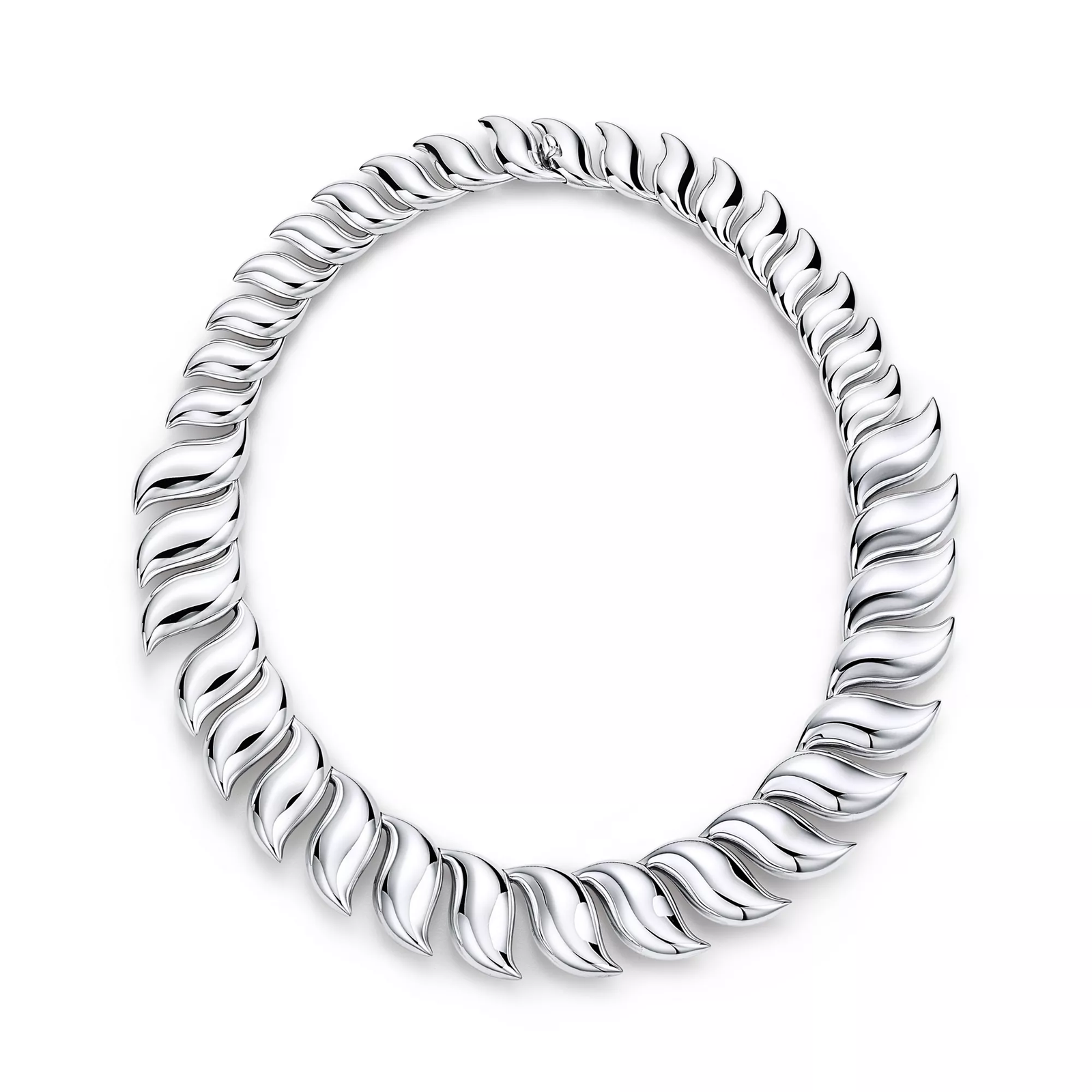 Feather Necklace in Sterling Silver