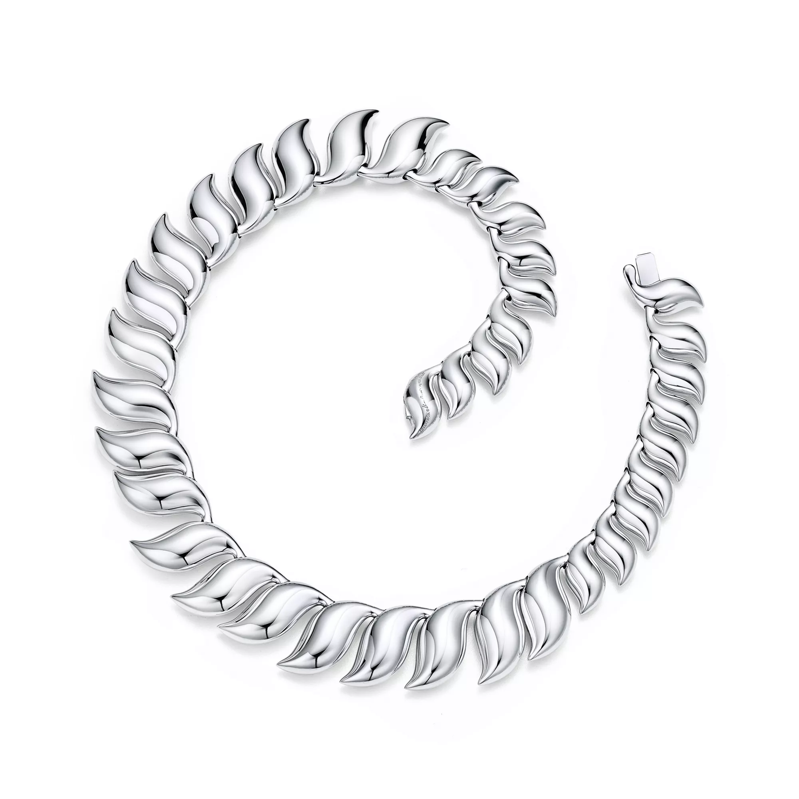 Feather Necklace in Sterling Silver