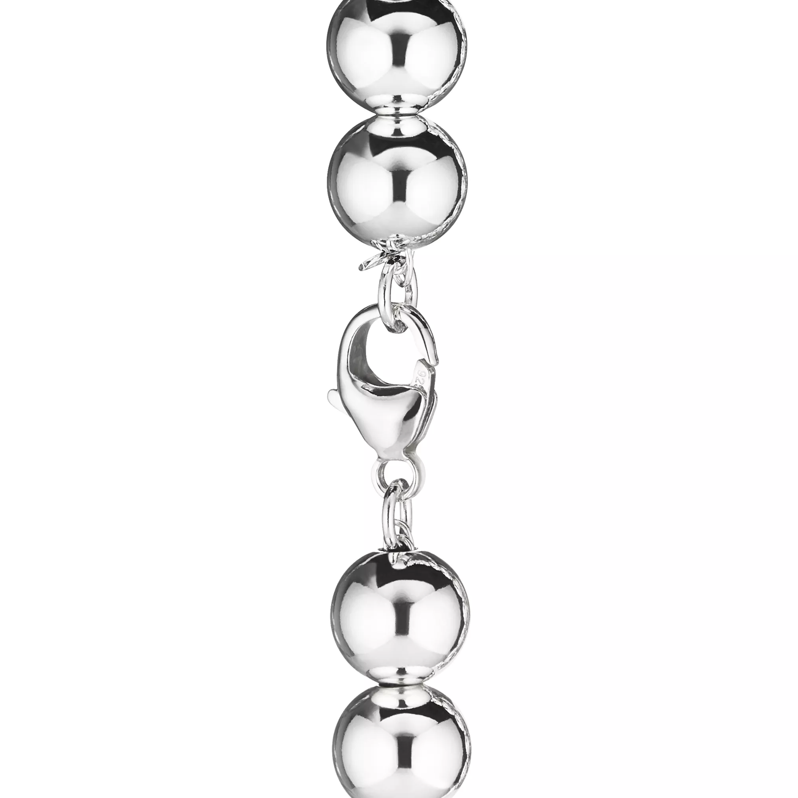 Heart Tag Bracelet in Silver, 8 mm