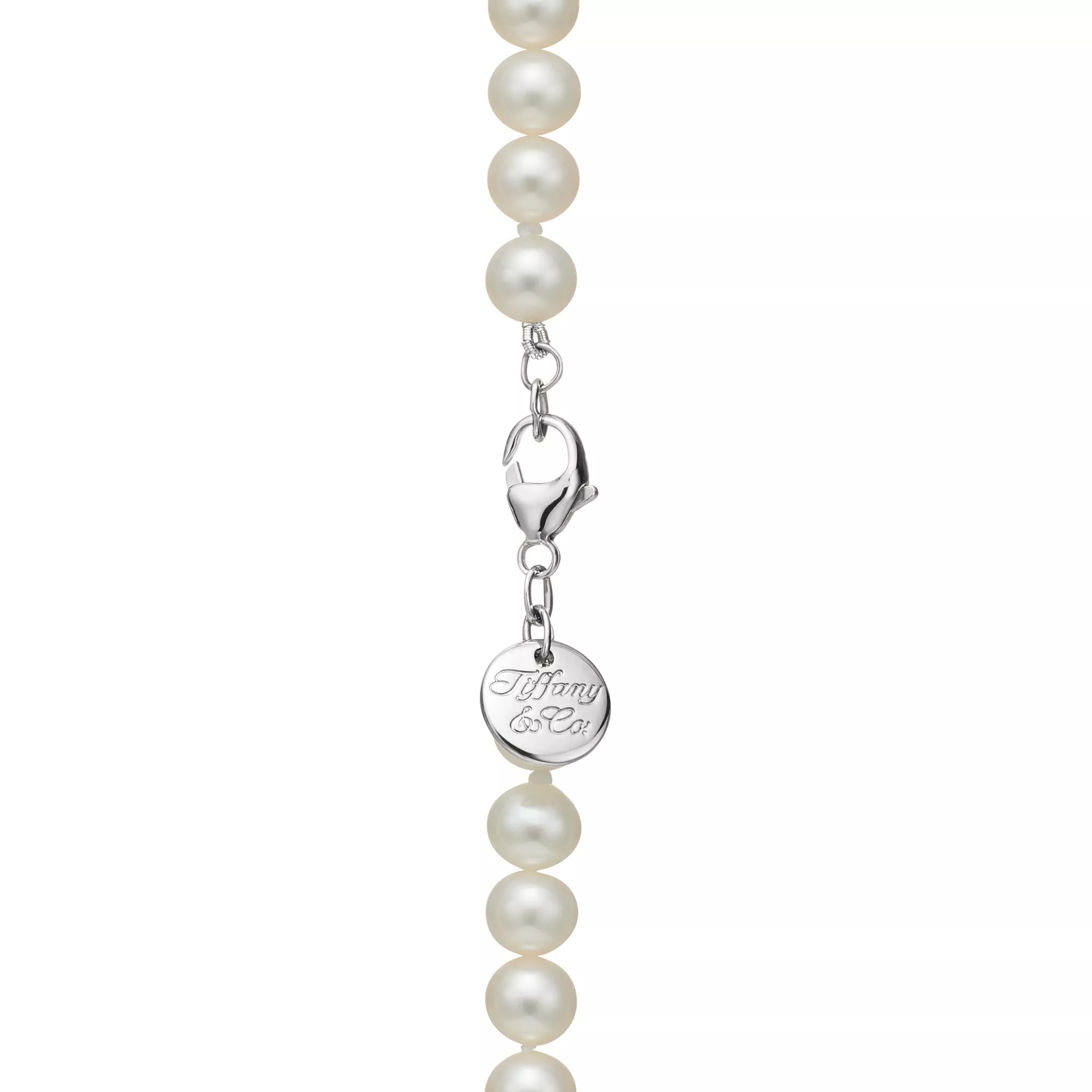 Pearl Necklace with a Silver Clasp, 6-7 mm