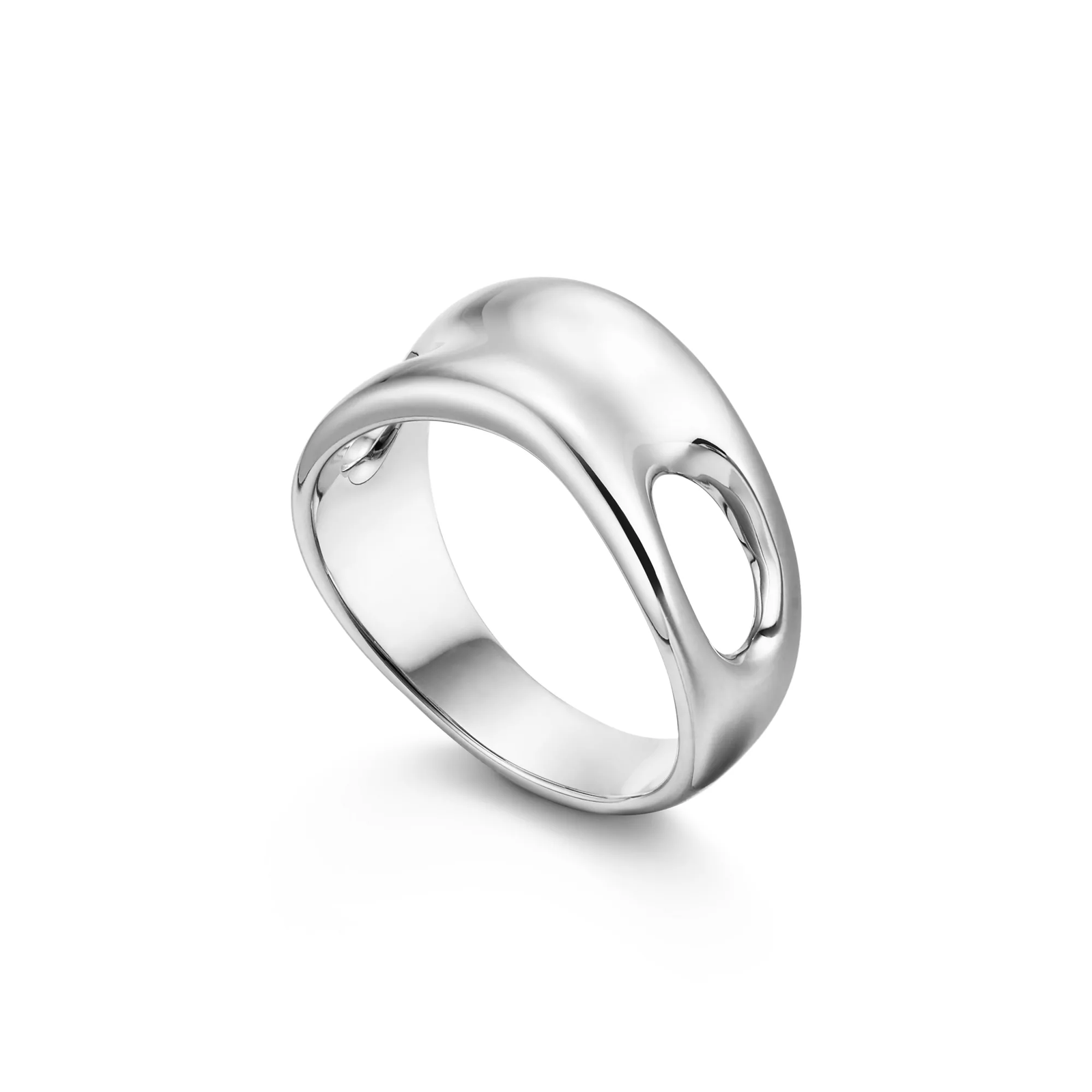 Open Side Ring in Sterling Silver