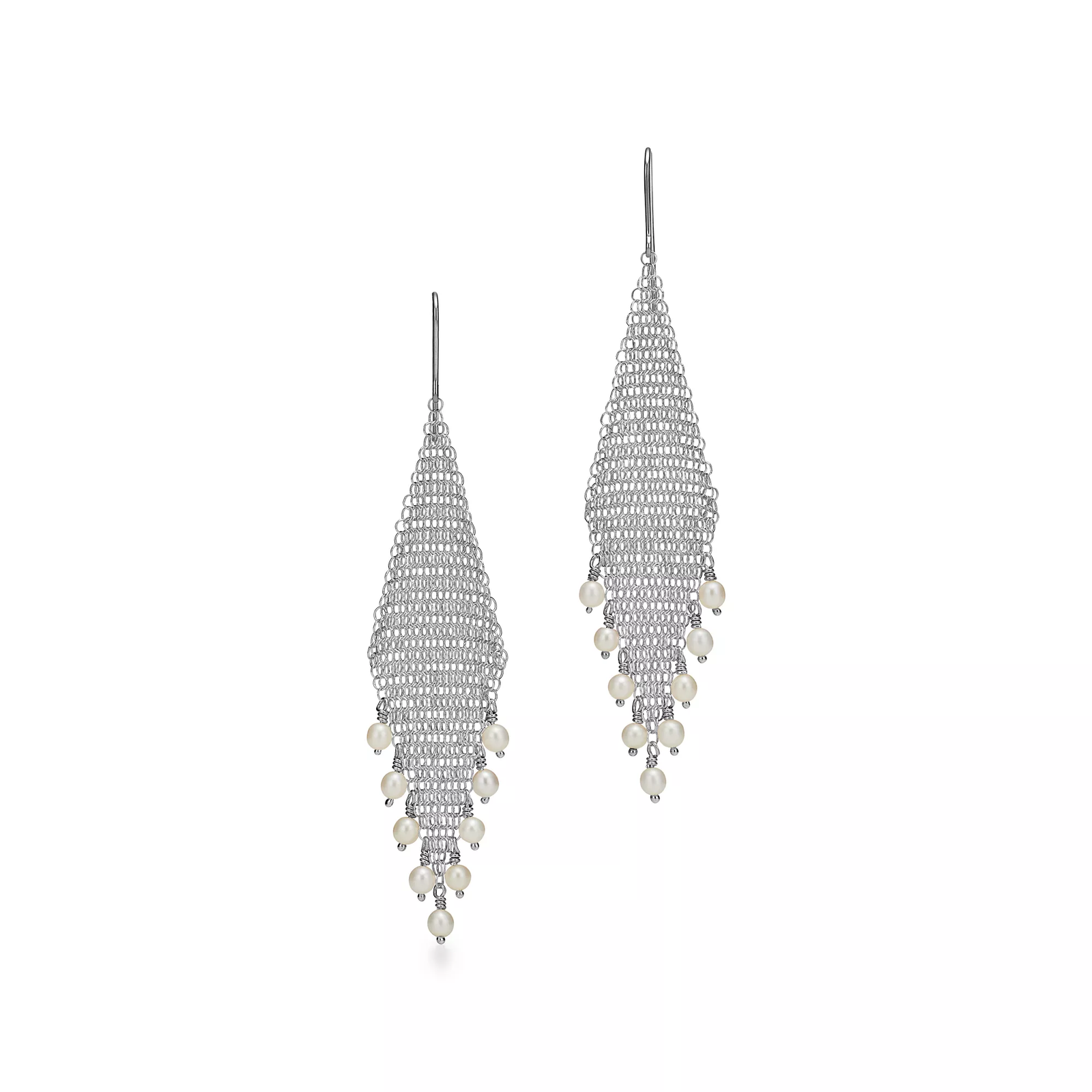 Mesh Fringe Earrings