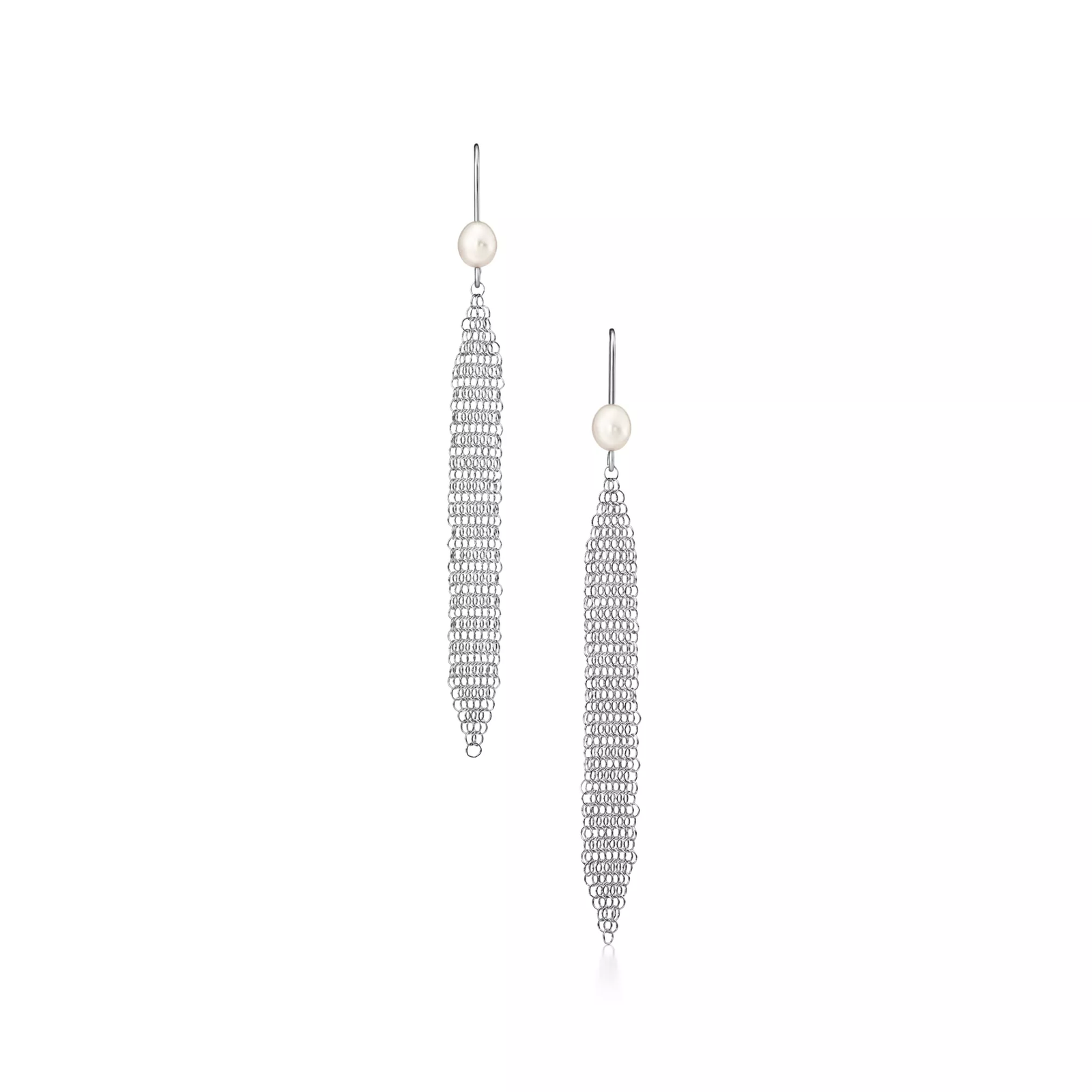 Mesh Tassel Earrings