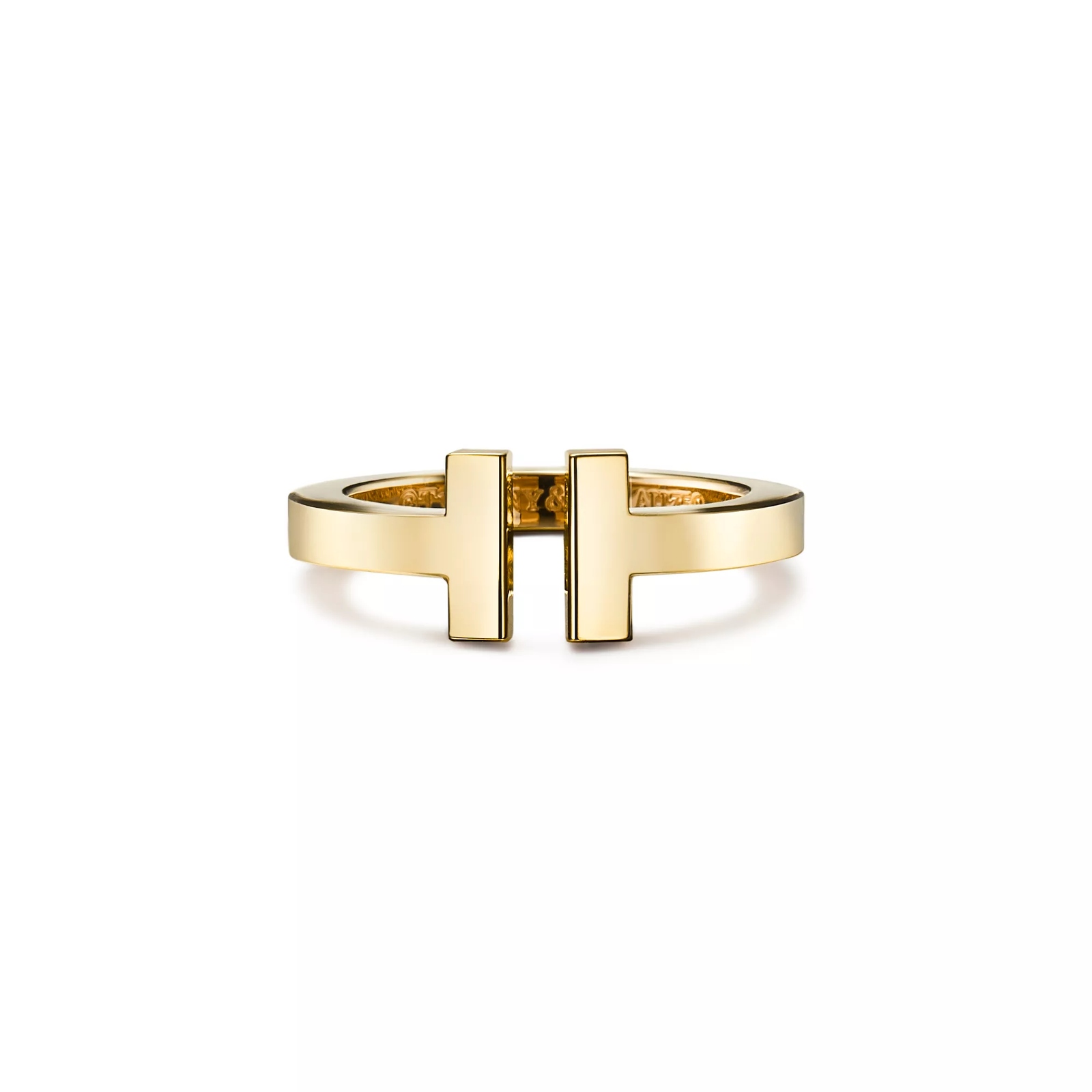 Square Ring in Yellow Gold