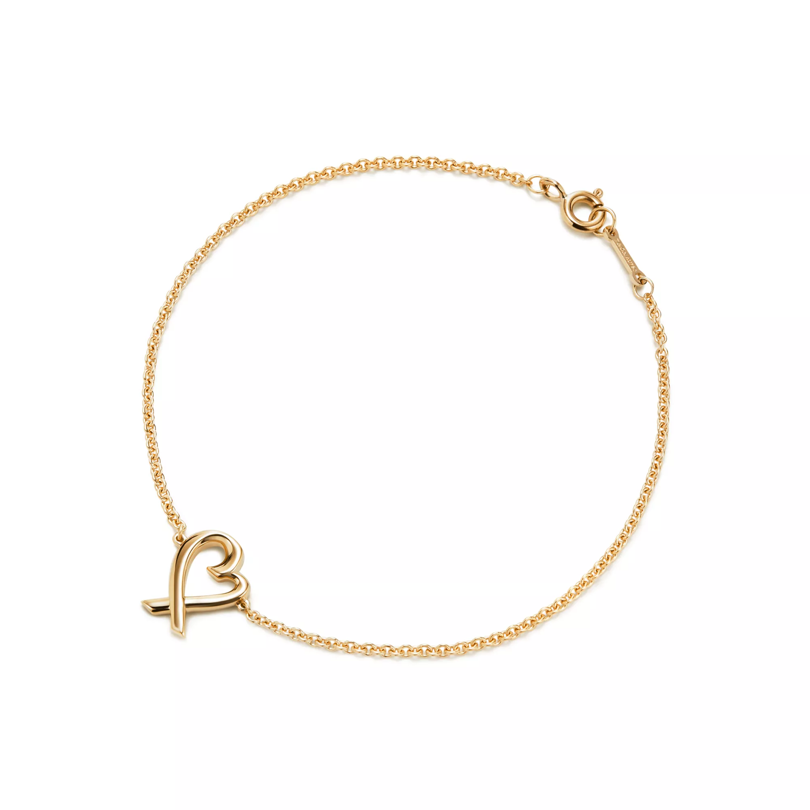 Loving Heart Small Bracelet in Yellow Gold