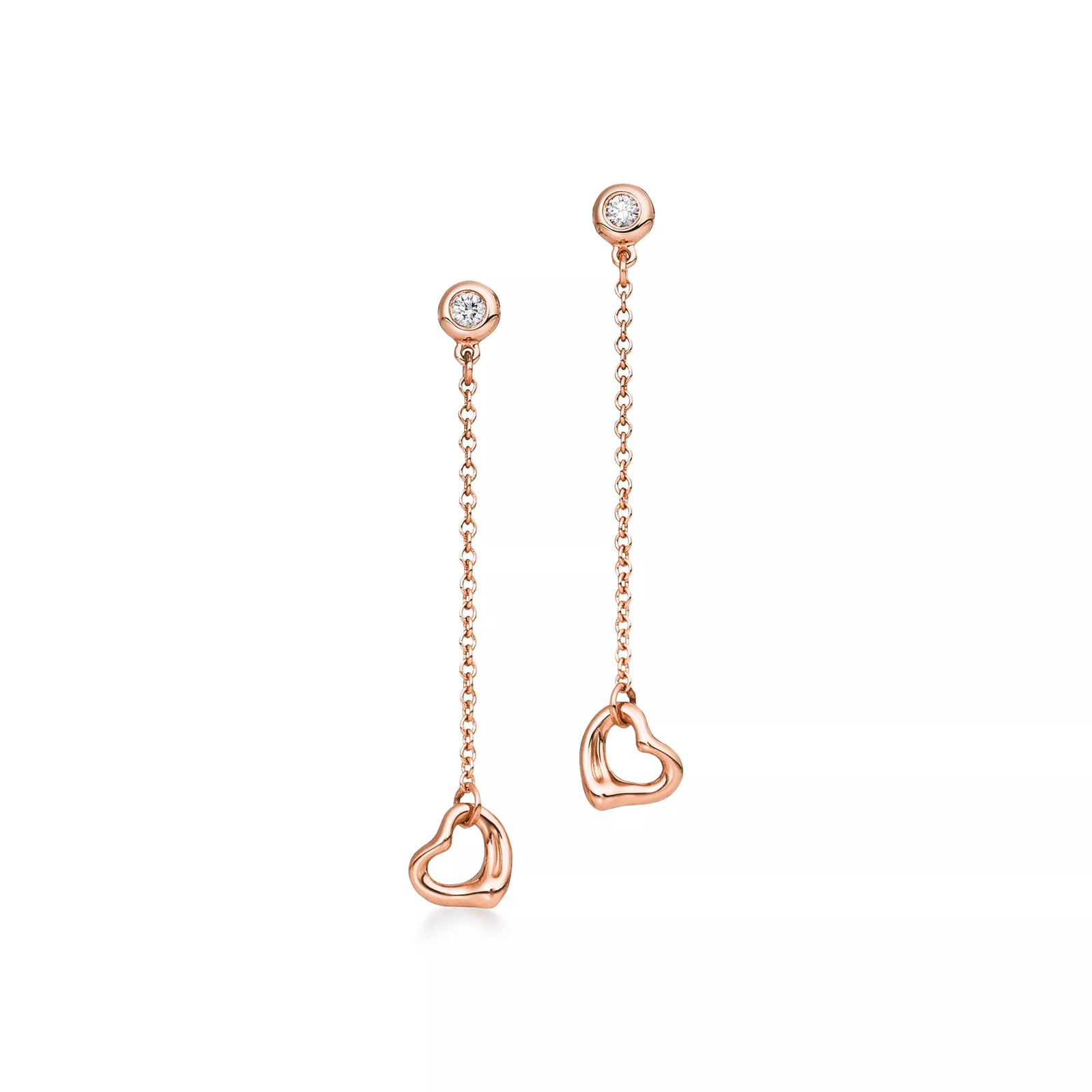 Diamonds by the Yard Open Heart Earrings