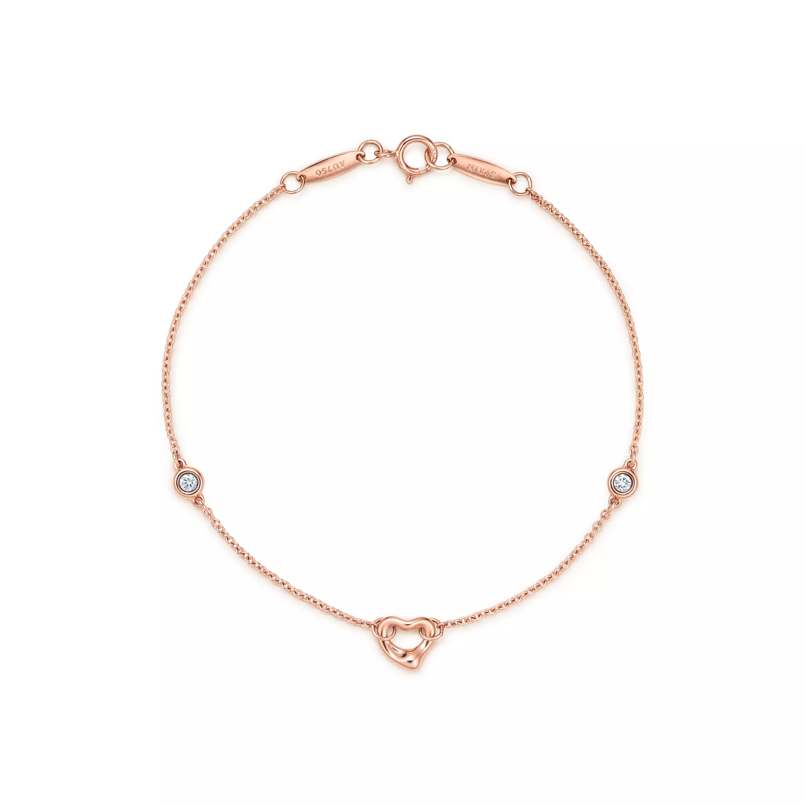 Diamonds by the Yard Open Heart Bracelet