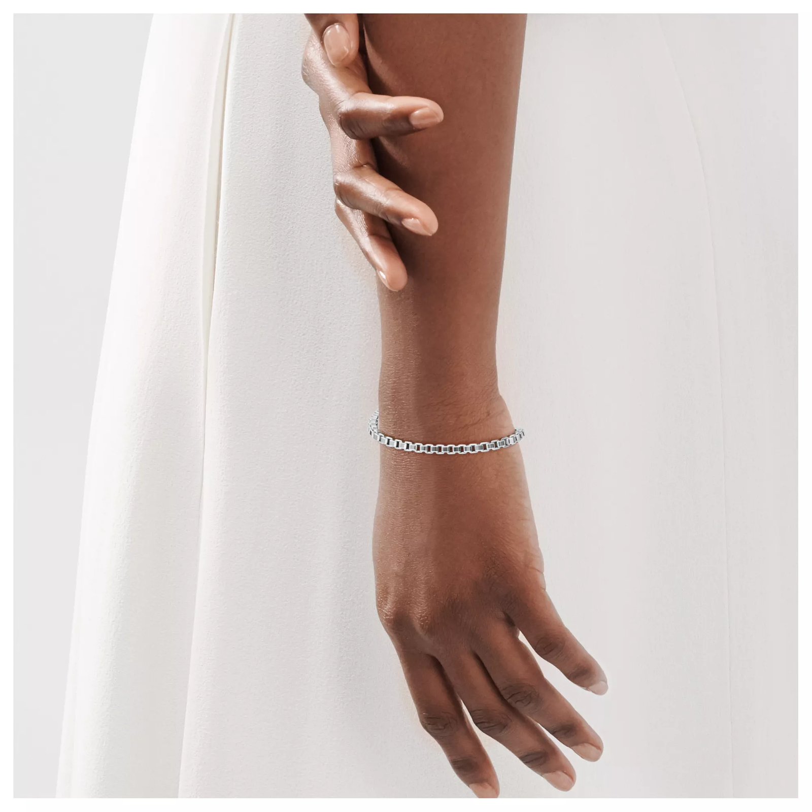 Venetian Link Bracelet in Silver