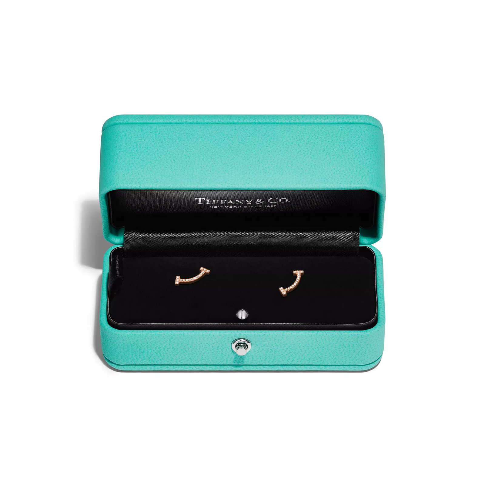 Smile Mini Earrings in Rose Gold with Diamonds