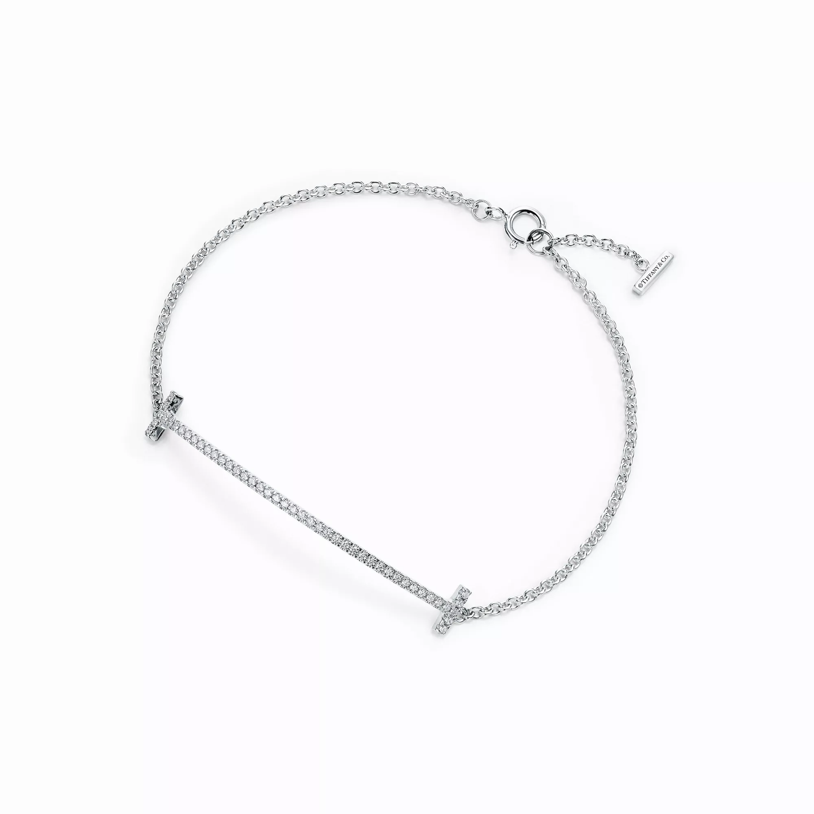 Smile Bracelet in White Gold with Diamonds