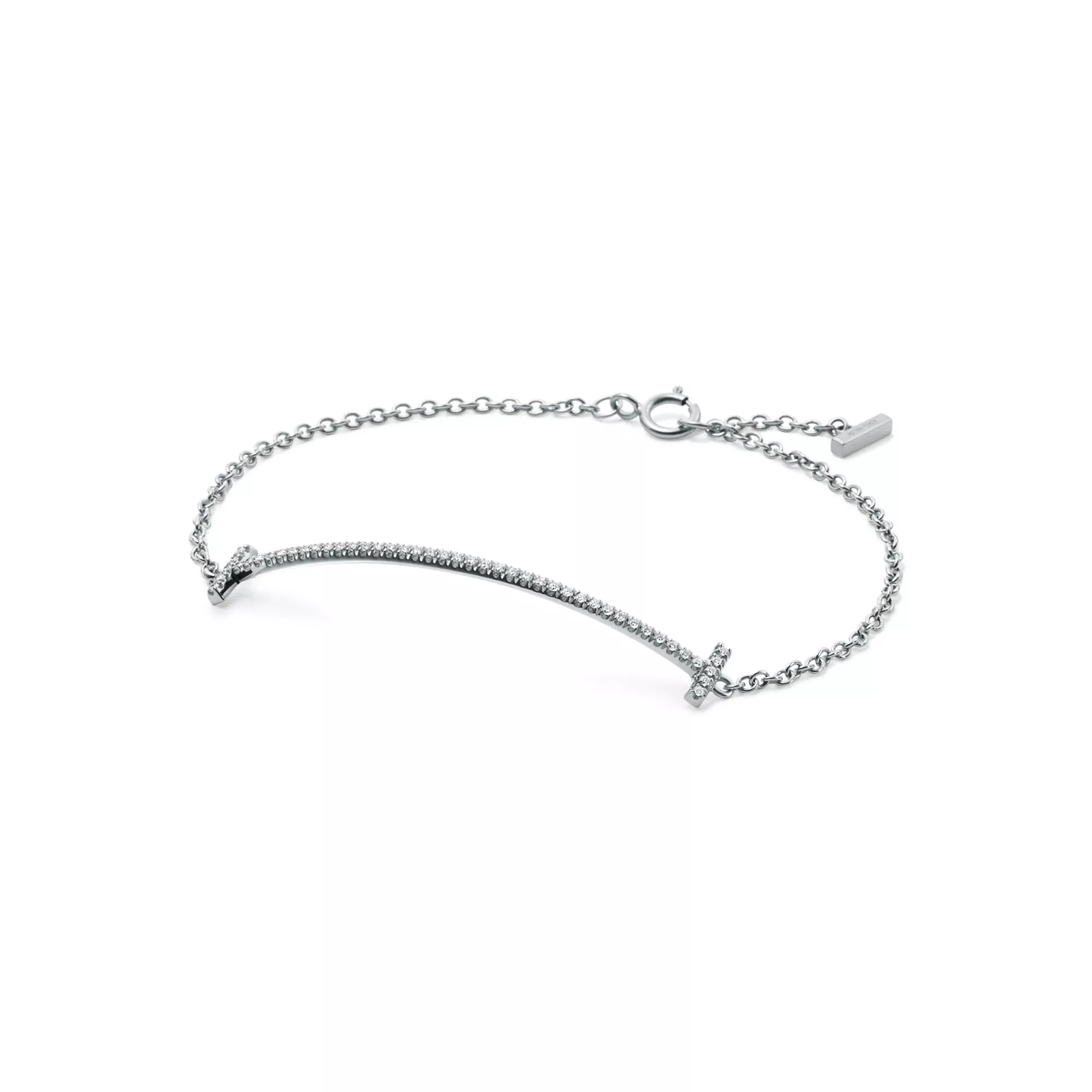 Smile Bracelet in White Gold with Diamonds