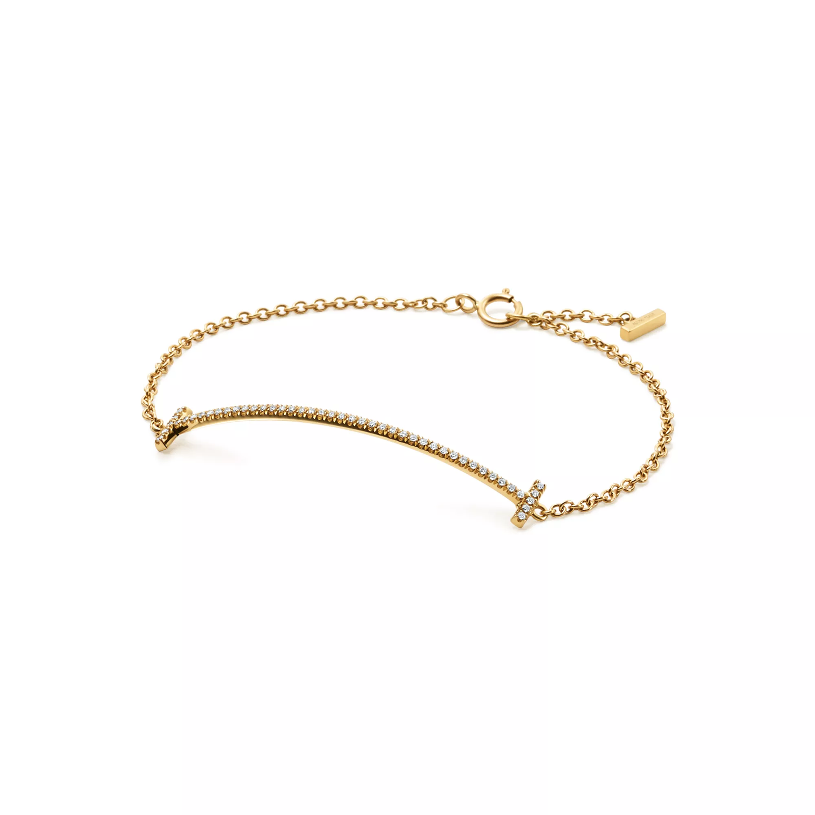 Smile Bracelet in Yellow Gold with Diamonds