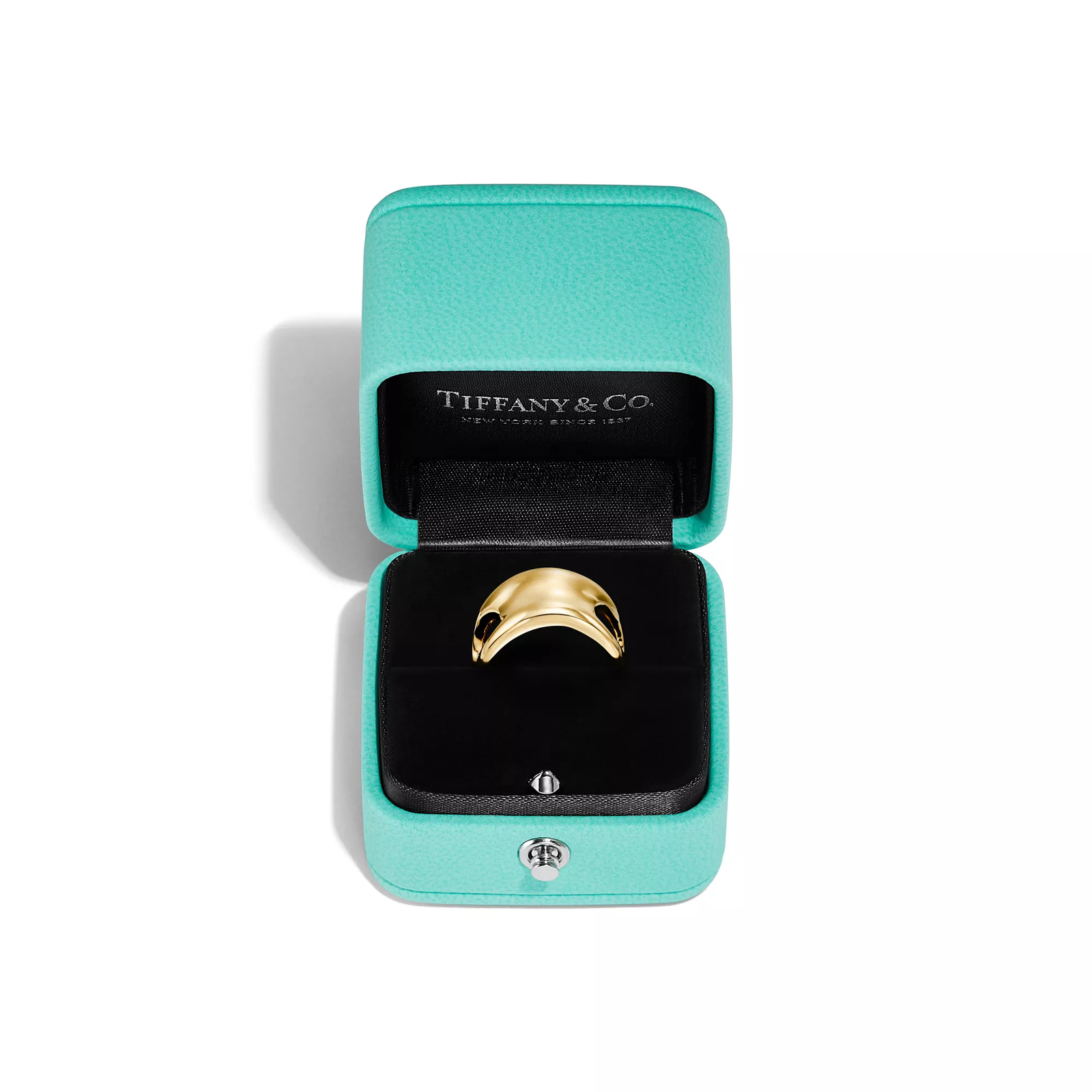 Open Side Ring in Yellow Gold