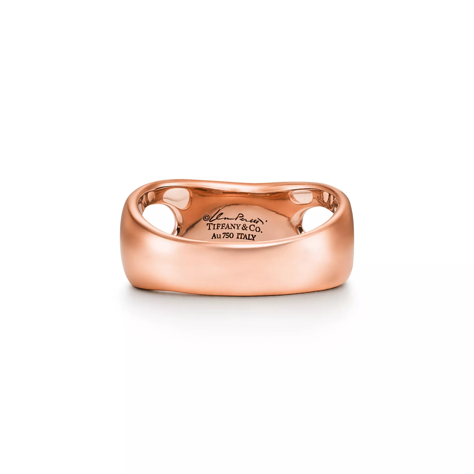 Open Side Ring in Rose Gold